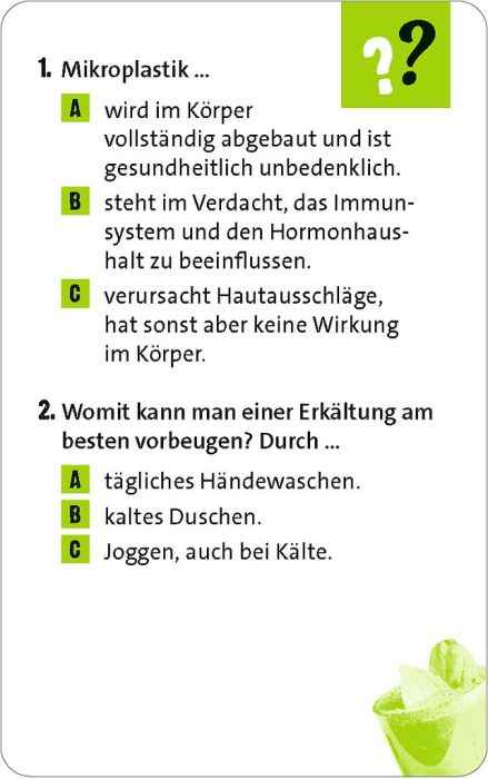 Quizzen & Wissen: Allgemeinwissen Gesundheit