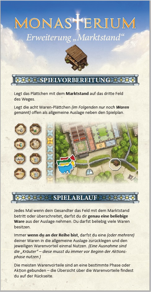Monasterium: Marktstand [Erweiterung] (deutsch)