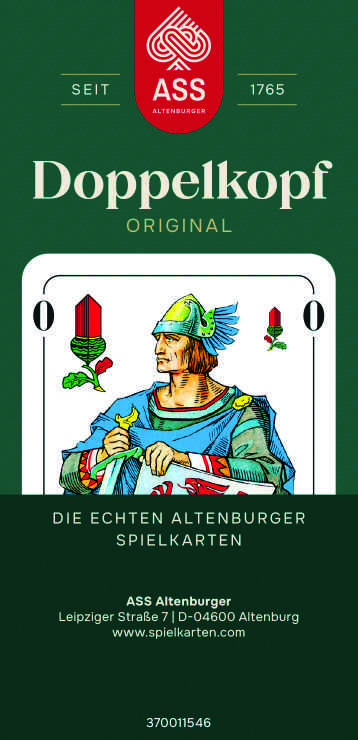 Doppelkopf, deutsches Bild in Faltschachtel