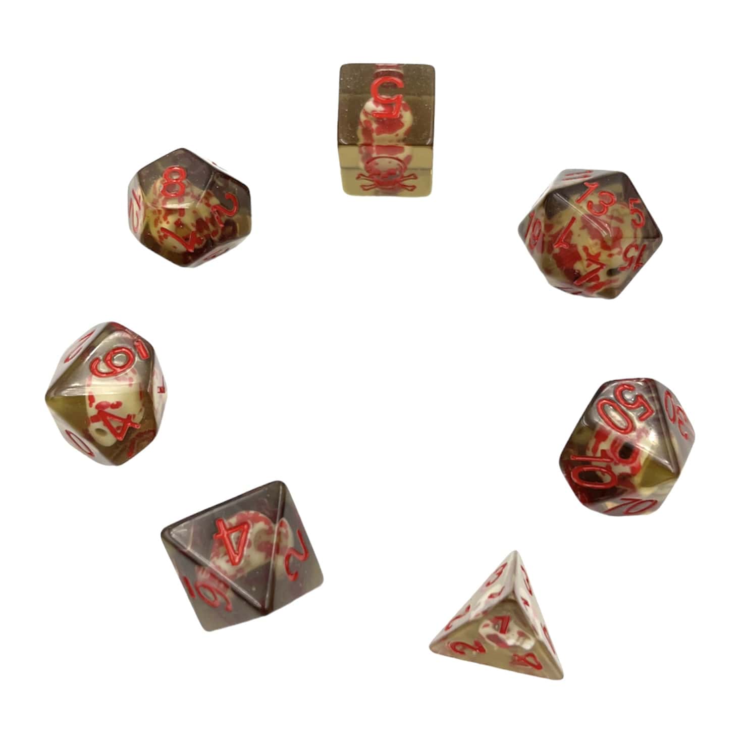 Würfelset: Skull Dice (7)