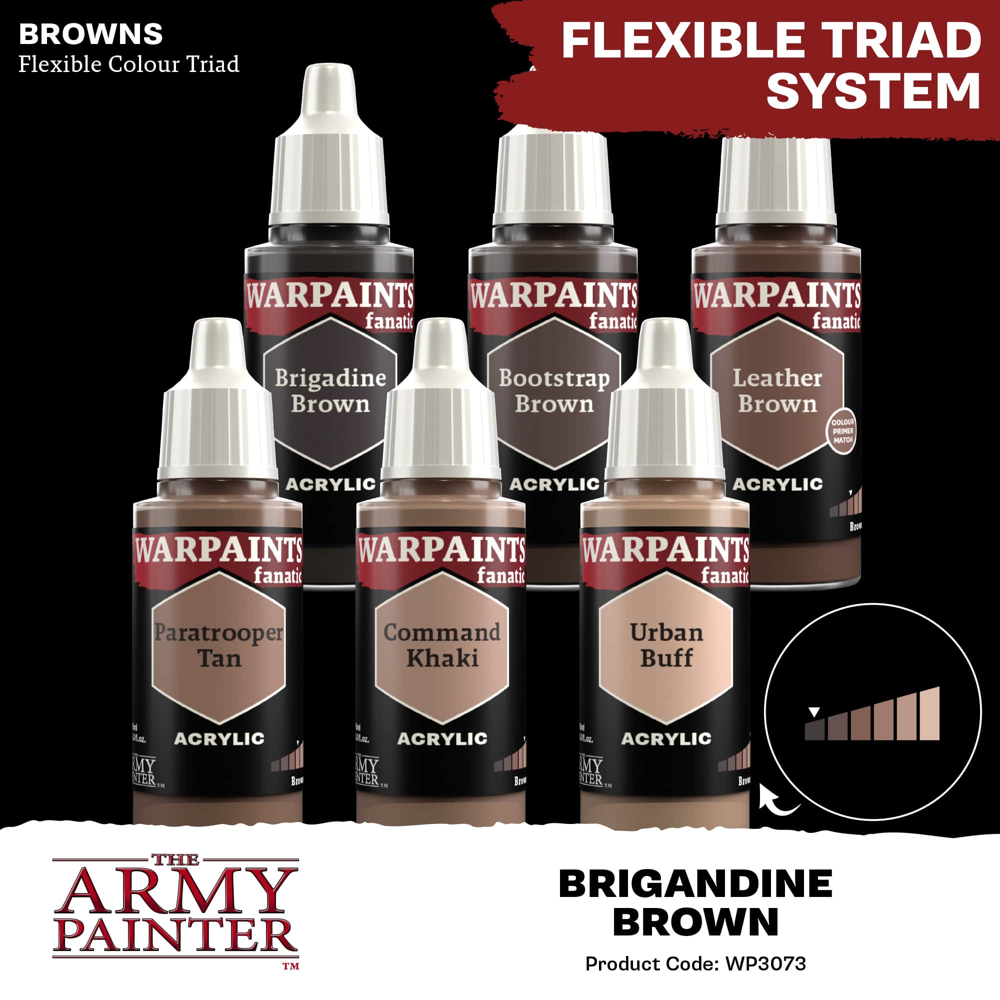 Army Painter Warpaints Fanatic: Brigandine Brown (6)