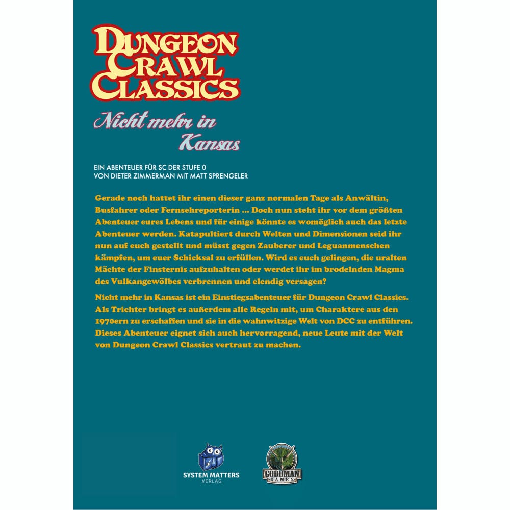 Dungeon Crawl Classics: Nicht mehr in Kansas