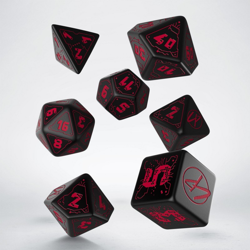 Cyberpunk RPG Red Dice Set (7)
