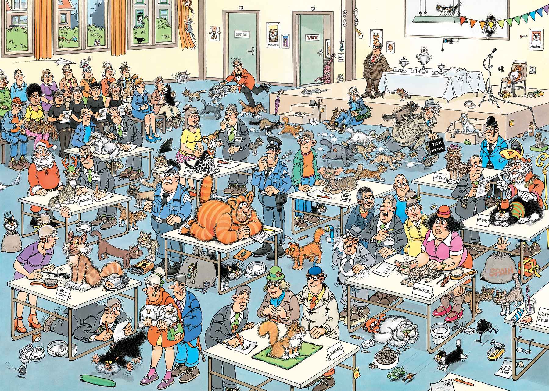 Puzzle: Die Katzenshow (Janvan Haasteren) (1000 Teile)