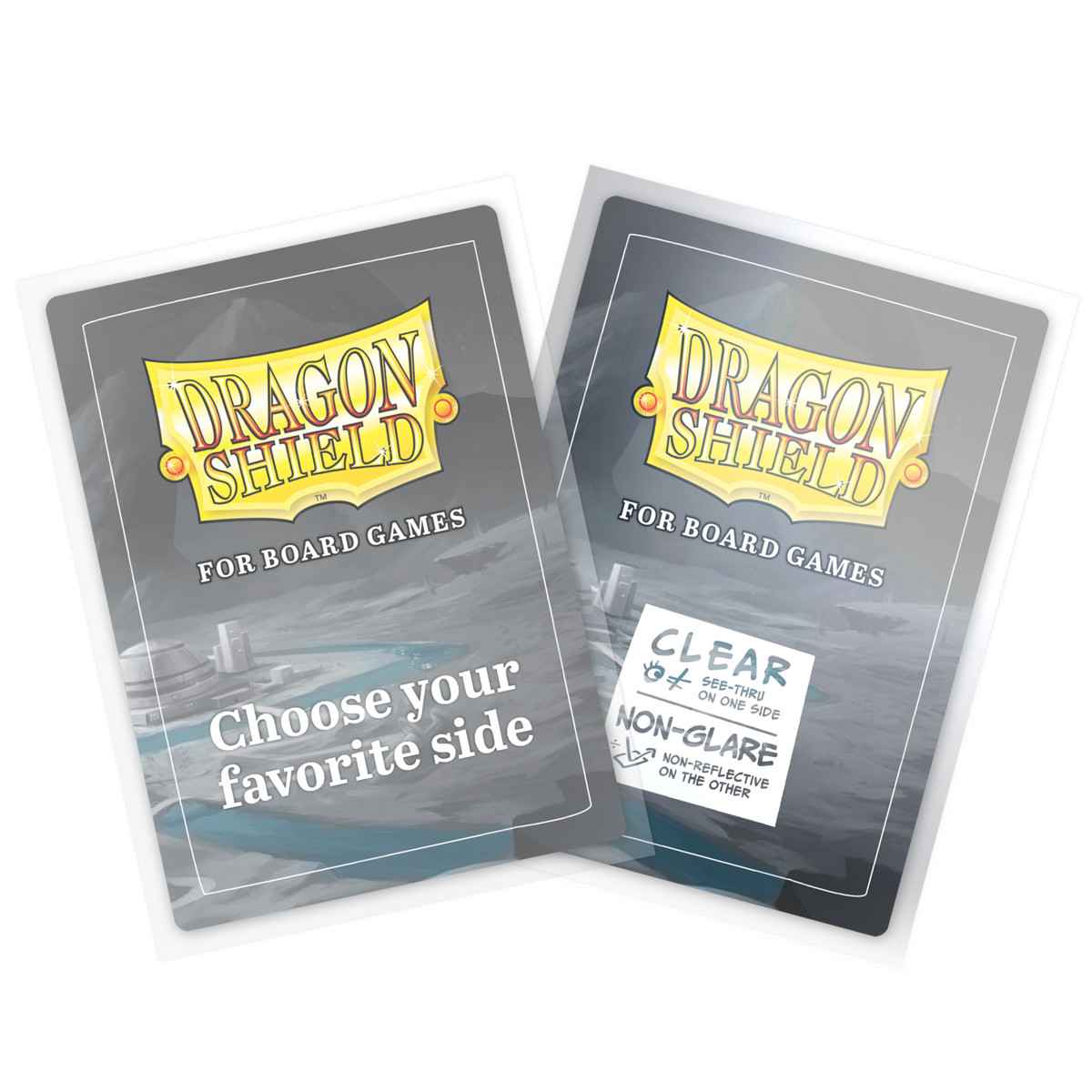 Dragon Shield: Board Game Sleeves Clear/NonGlare – Common Standard (100)