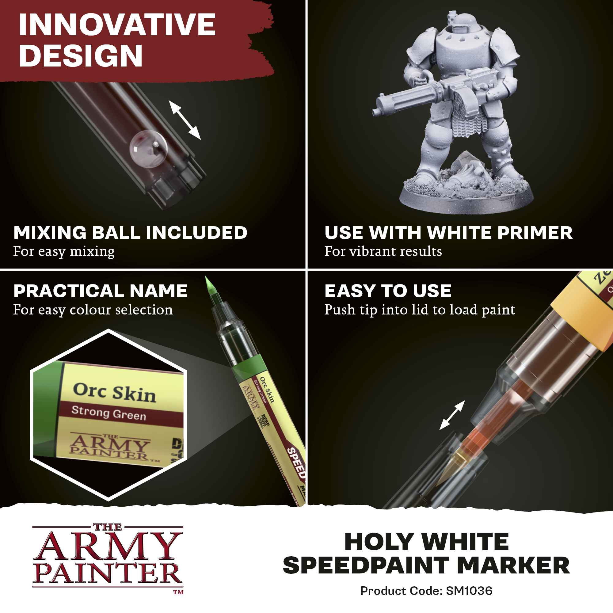 Army Painter Speedpaint: Marker Holy White (6)