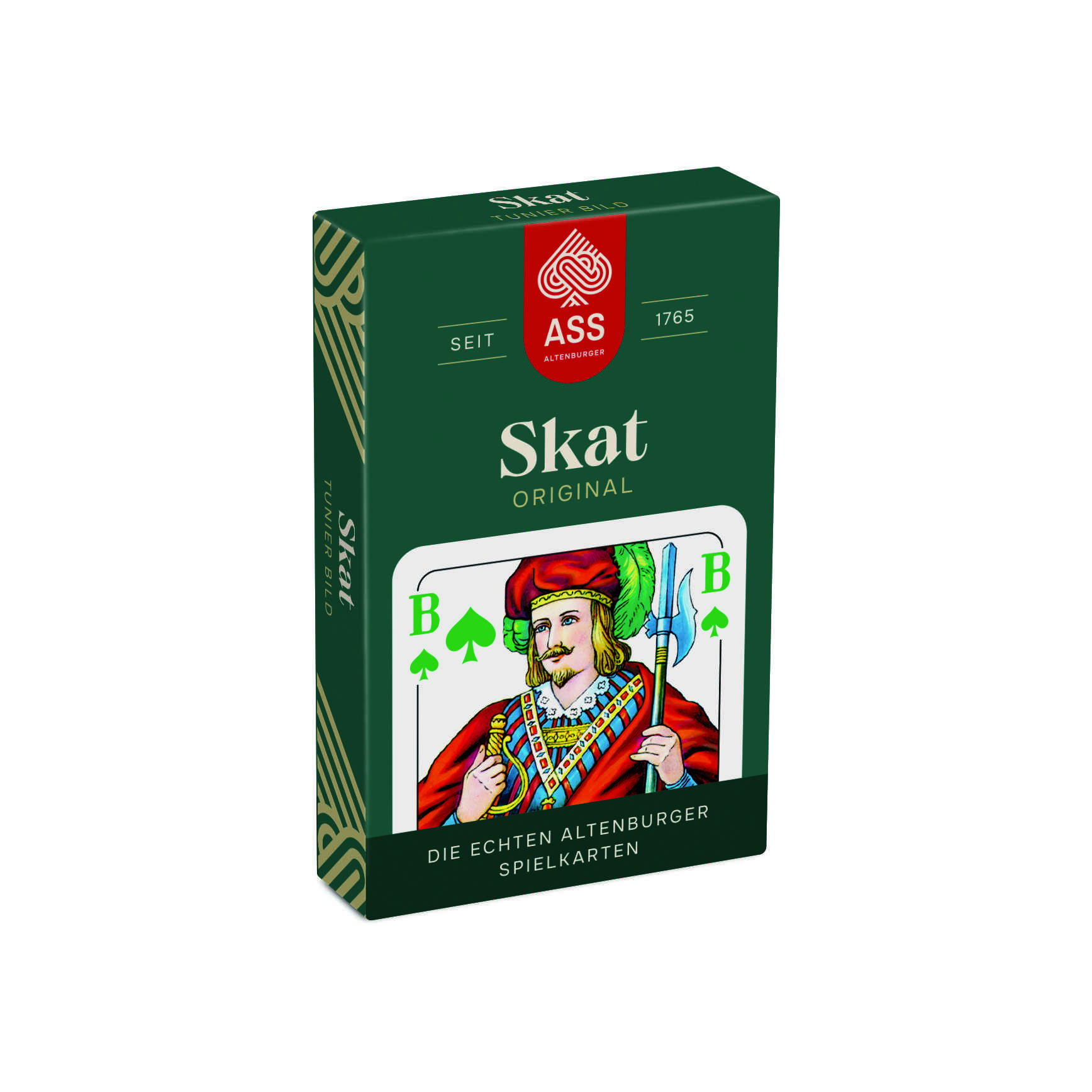 Skat, Turnierbild, 4 Farben-Blatt in Faltschachtel