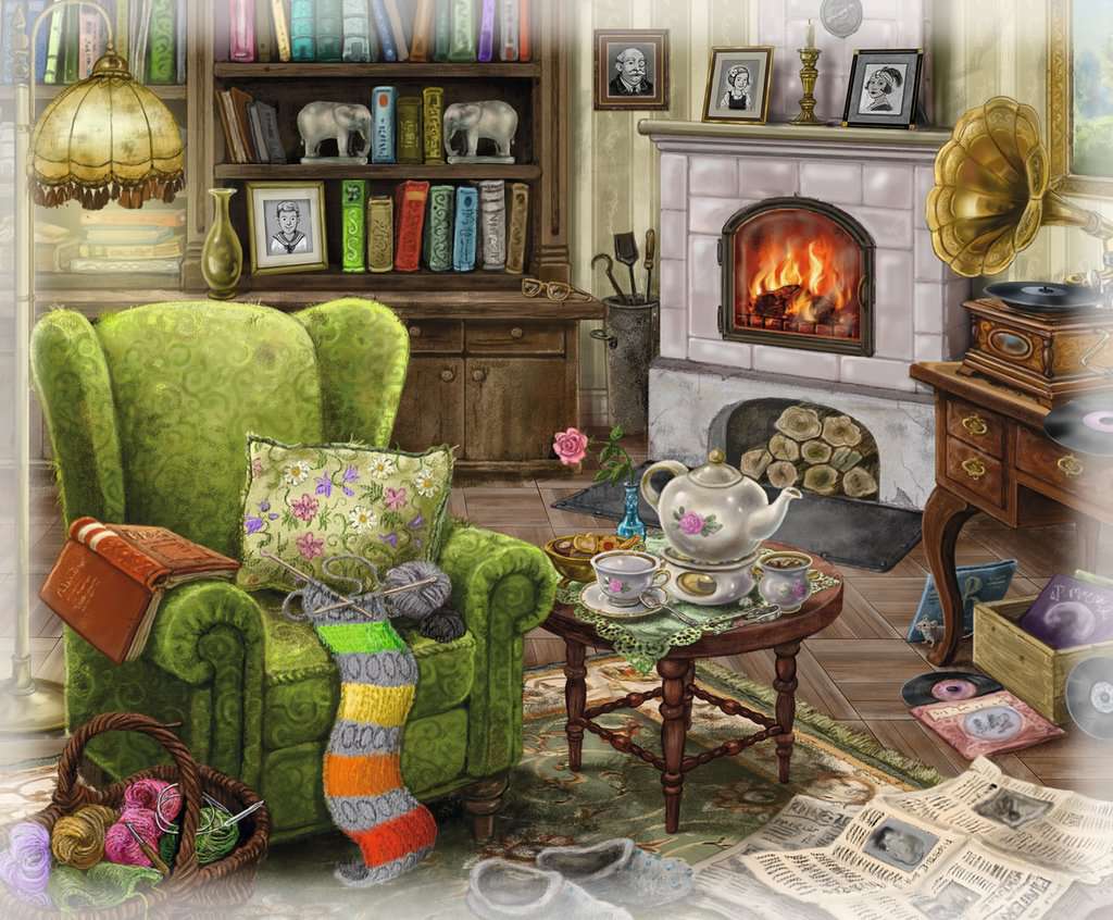EXIT Puzzle: Im Gutshaus – Wohnzimmer (99 Teile)