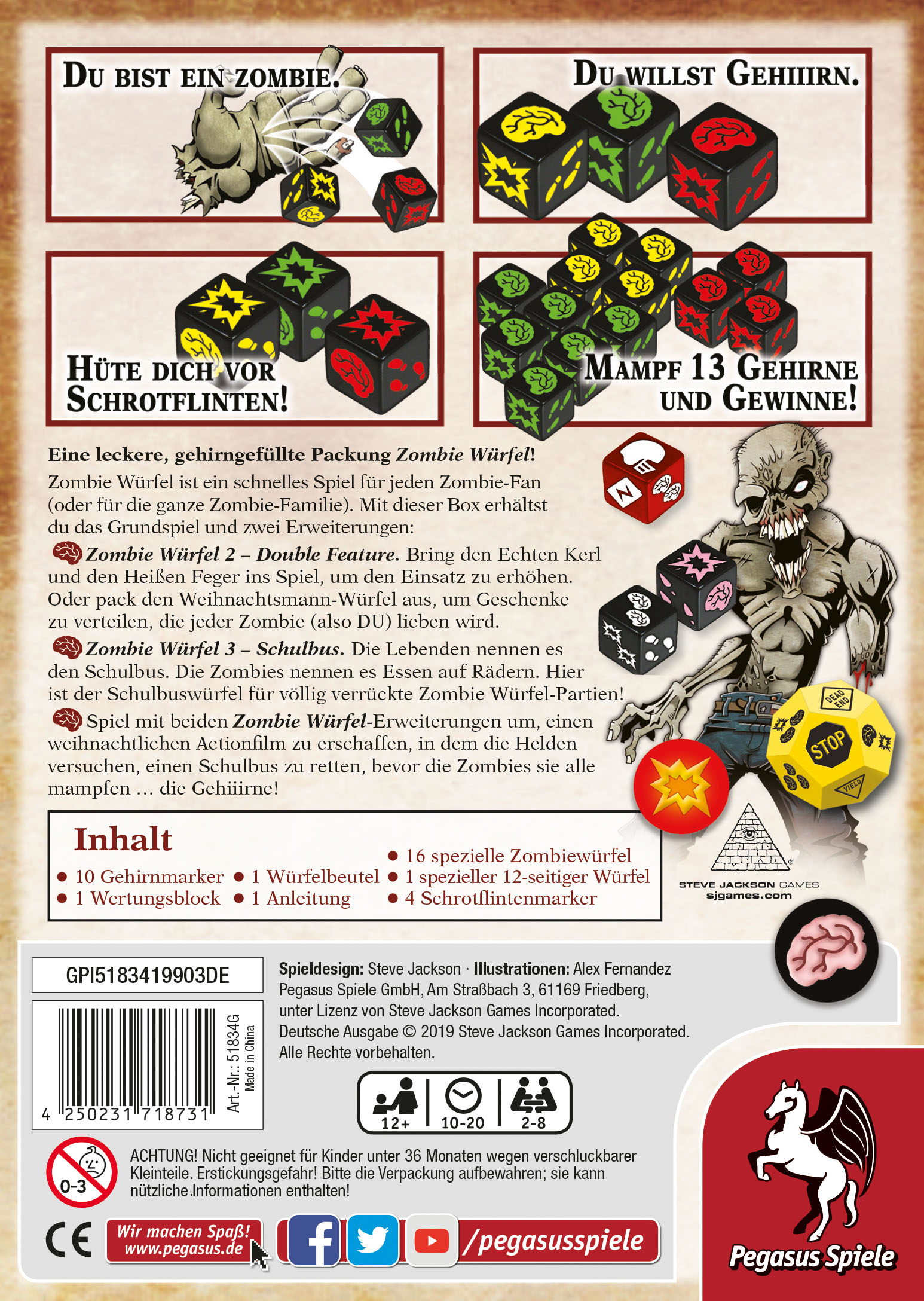 Zombie Würfel - Die Horde