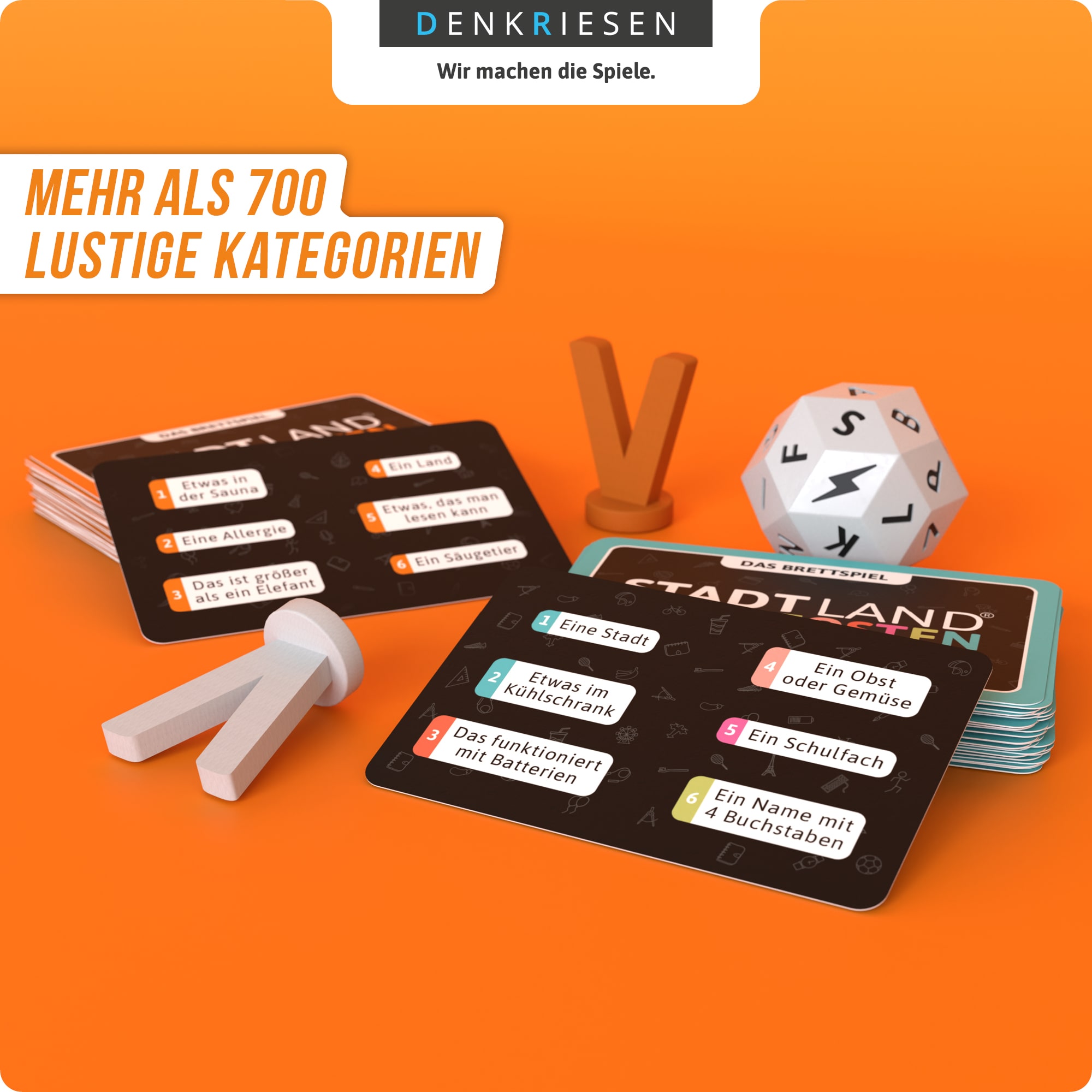 STADT-LAND VOLLPFOSTEN – Das Brettspiel: Grundspiel inkl. Junior Erweiterung