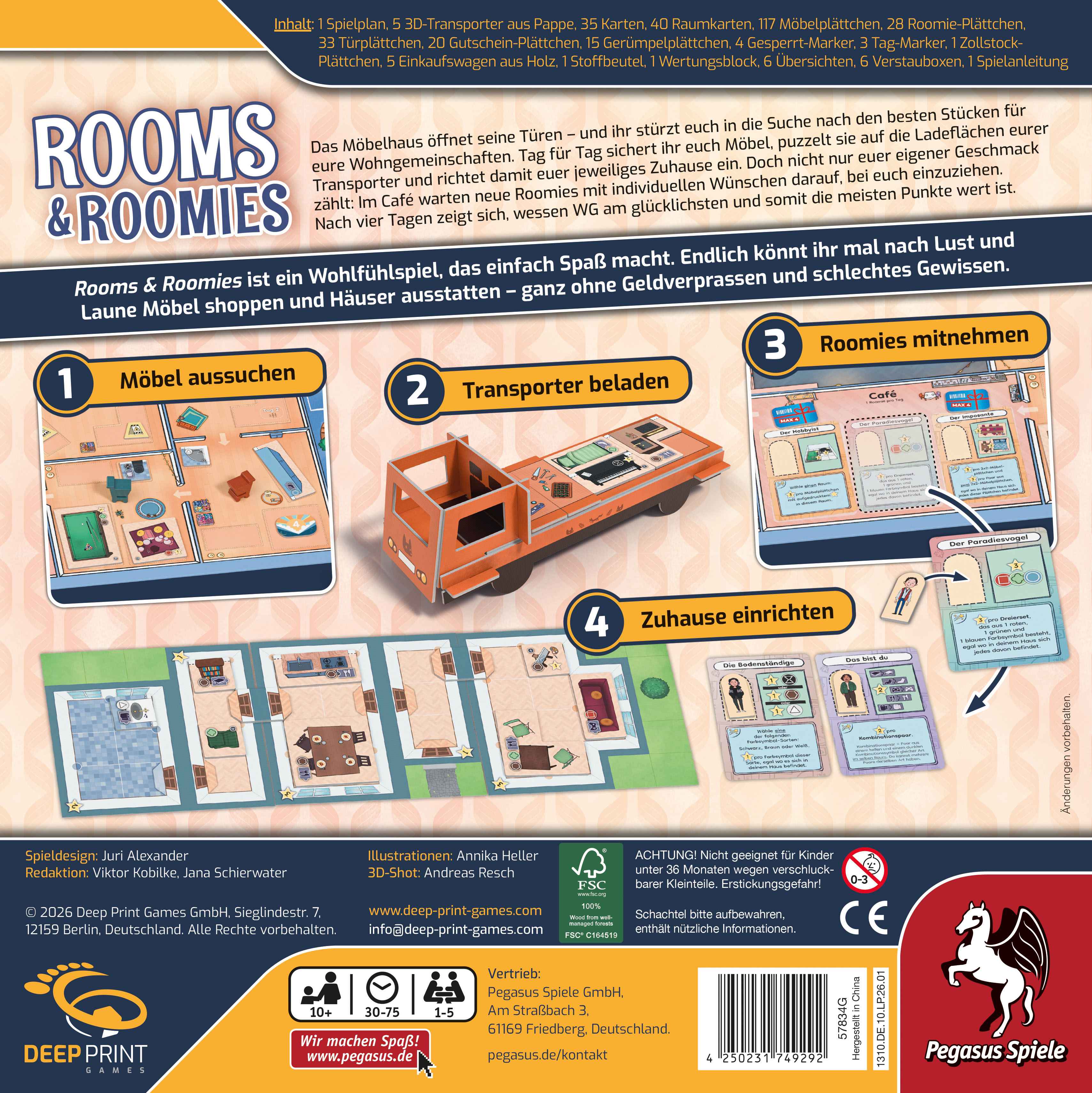 Rooms & Roomies (Deep Print Games)