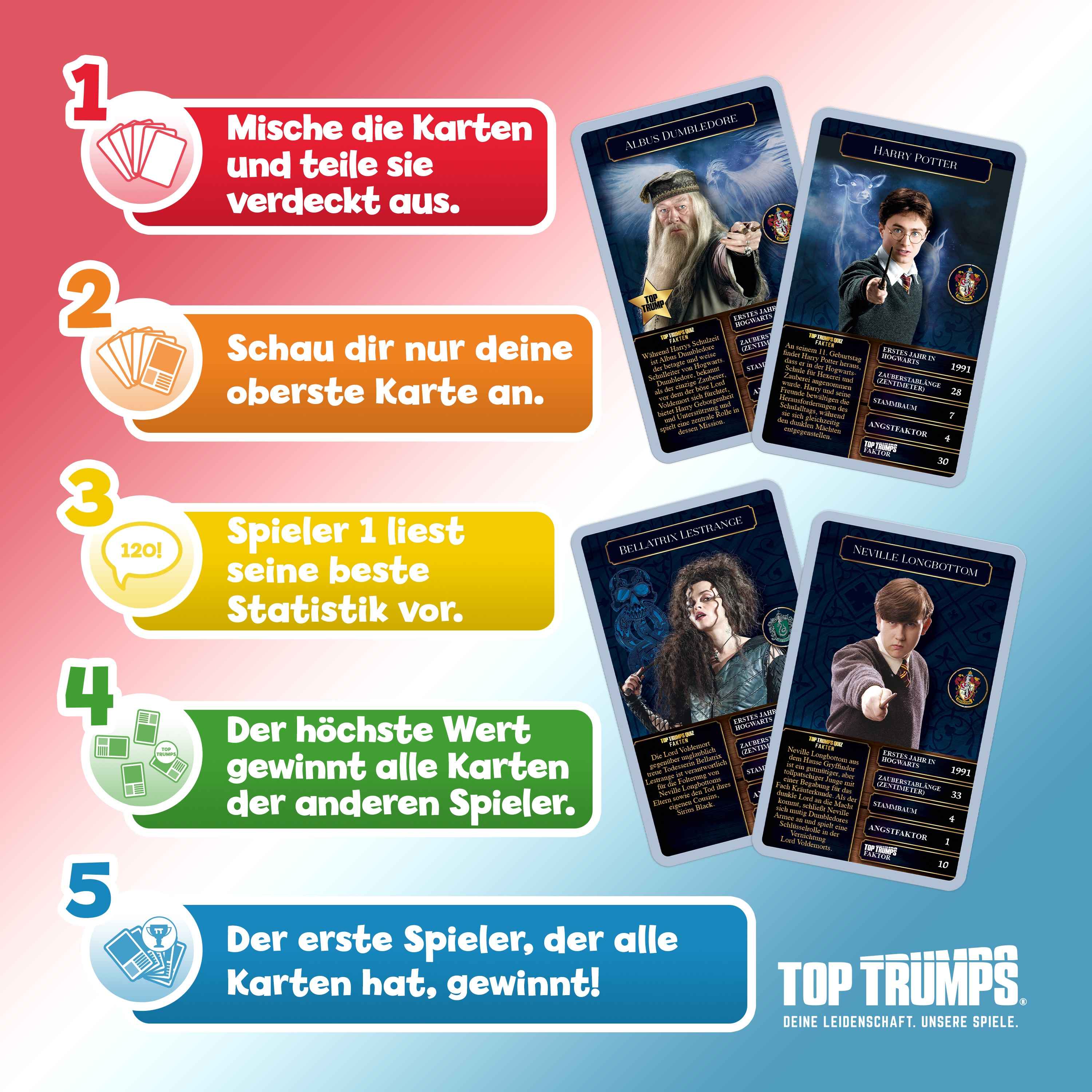 Top Trumps – Harry Potter – Die größten Hexen und Zauberer '26