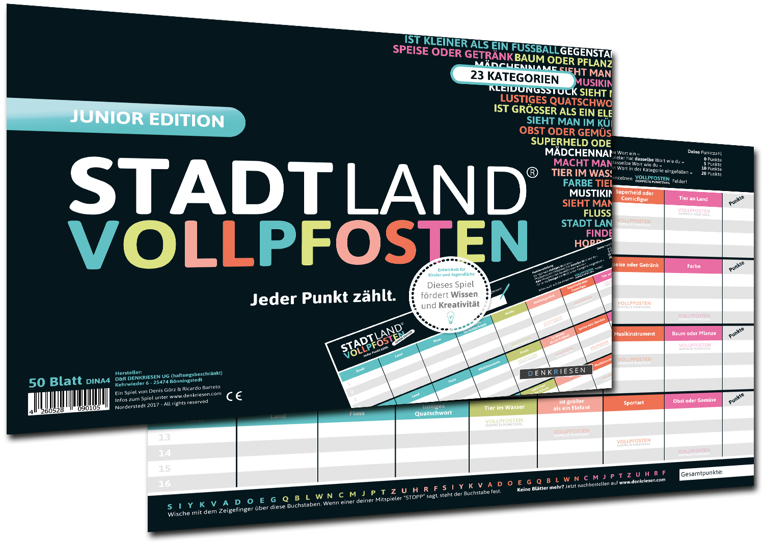 STADT LAND VOLLPFOSTEN – JUNIOR EDITION (DinA4-Format)