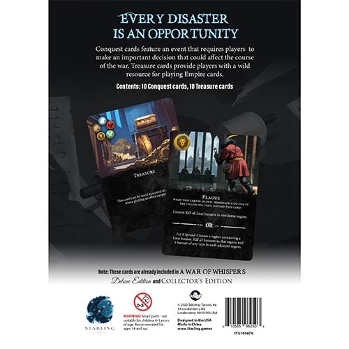 A War of Whispers: Conquests and Treasures Pack