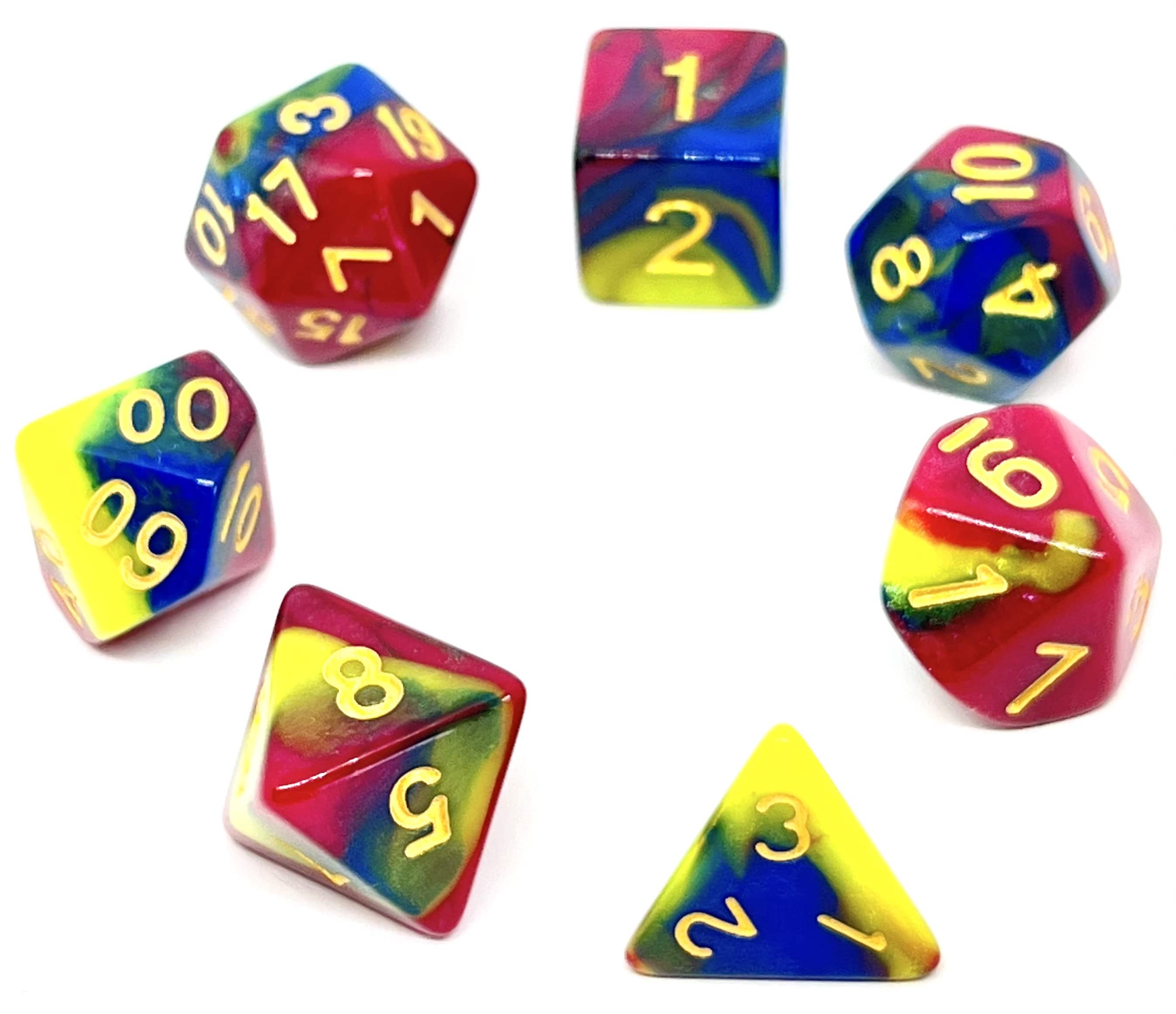 Würfelset: Harlekin (7)