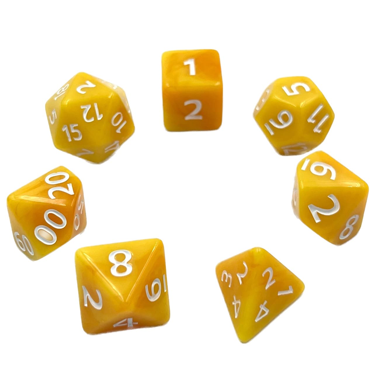 Würfelset: Fruity Orange Gum (7)