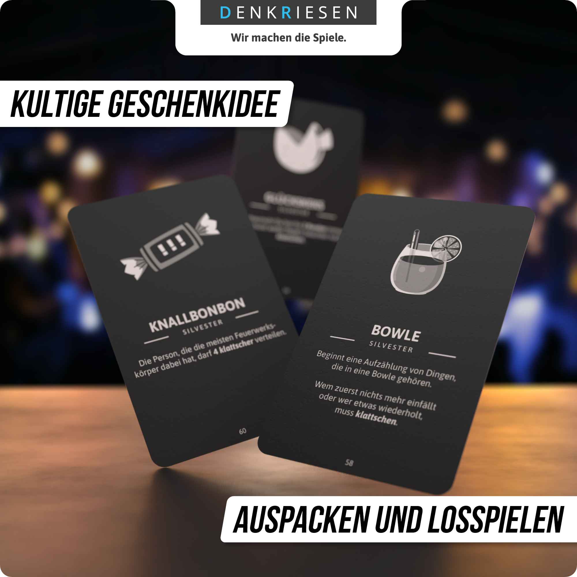 klattschen – SILVESTER EDITION "Das wahrscheinlich beste Trinkspiel aller Zeiten"