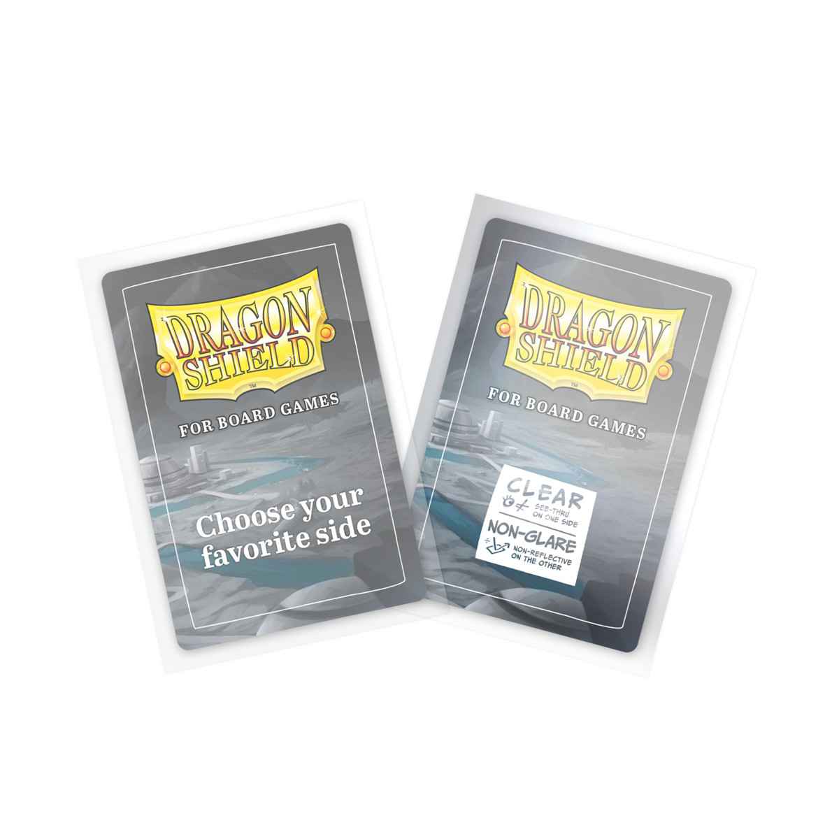Dragon Shield: Board Game Sleeves Clear/NonGlare – European Mini (100)