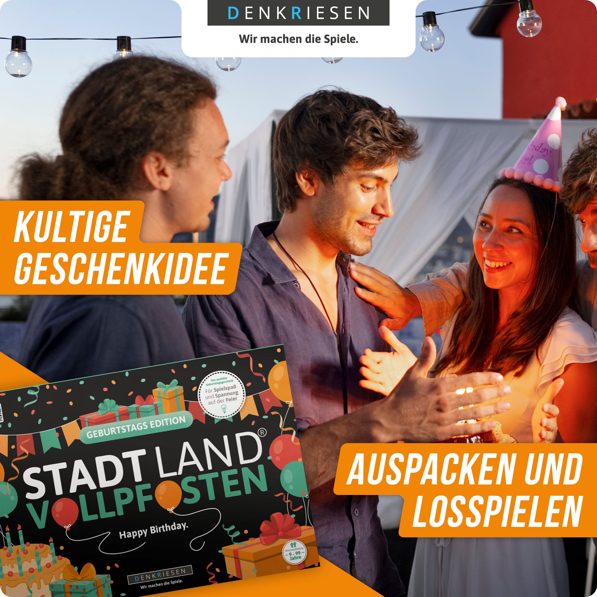 STADT LAND VOLLPFOSTEN – GEBURTSTAGS EDITION - Happy Birthday (DinA4-Format)