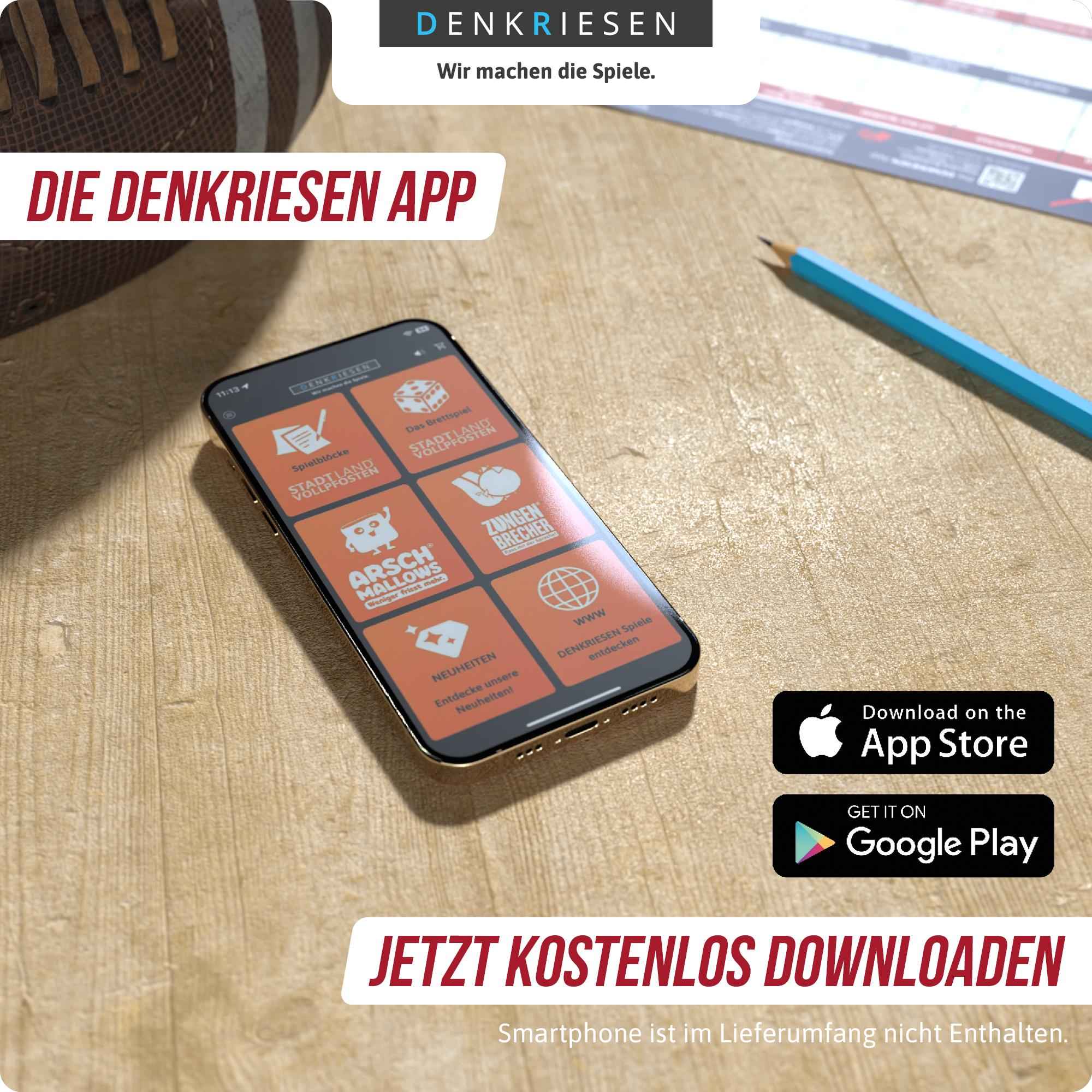 STADT LAND VOLLPFOSTEN – FOOTBALL EDITION - "Touchdown mit Köpfchen." - A4