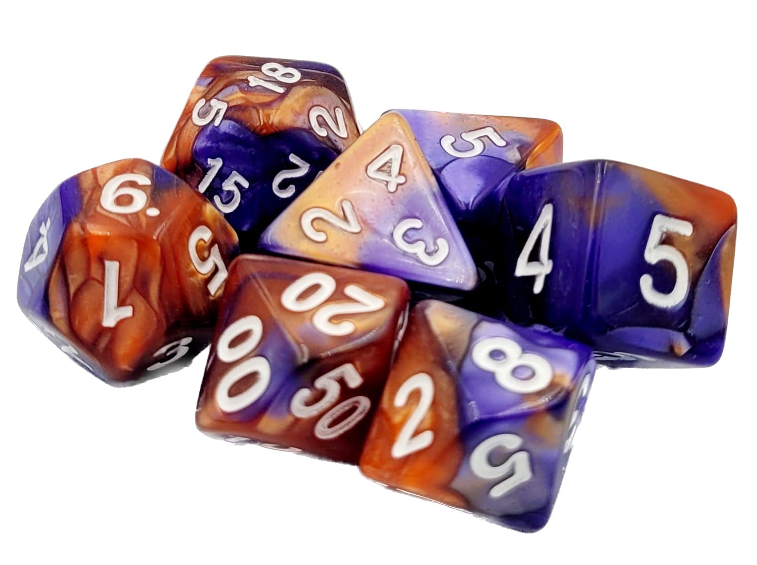 Würfelset Racing: Copper/Purple (7)