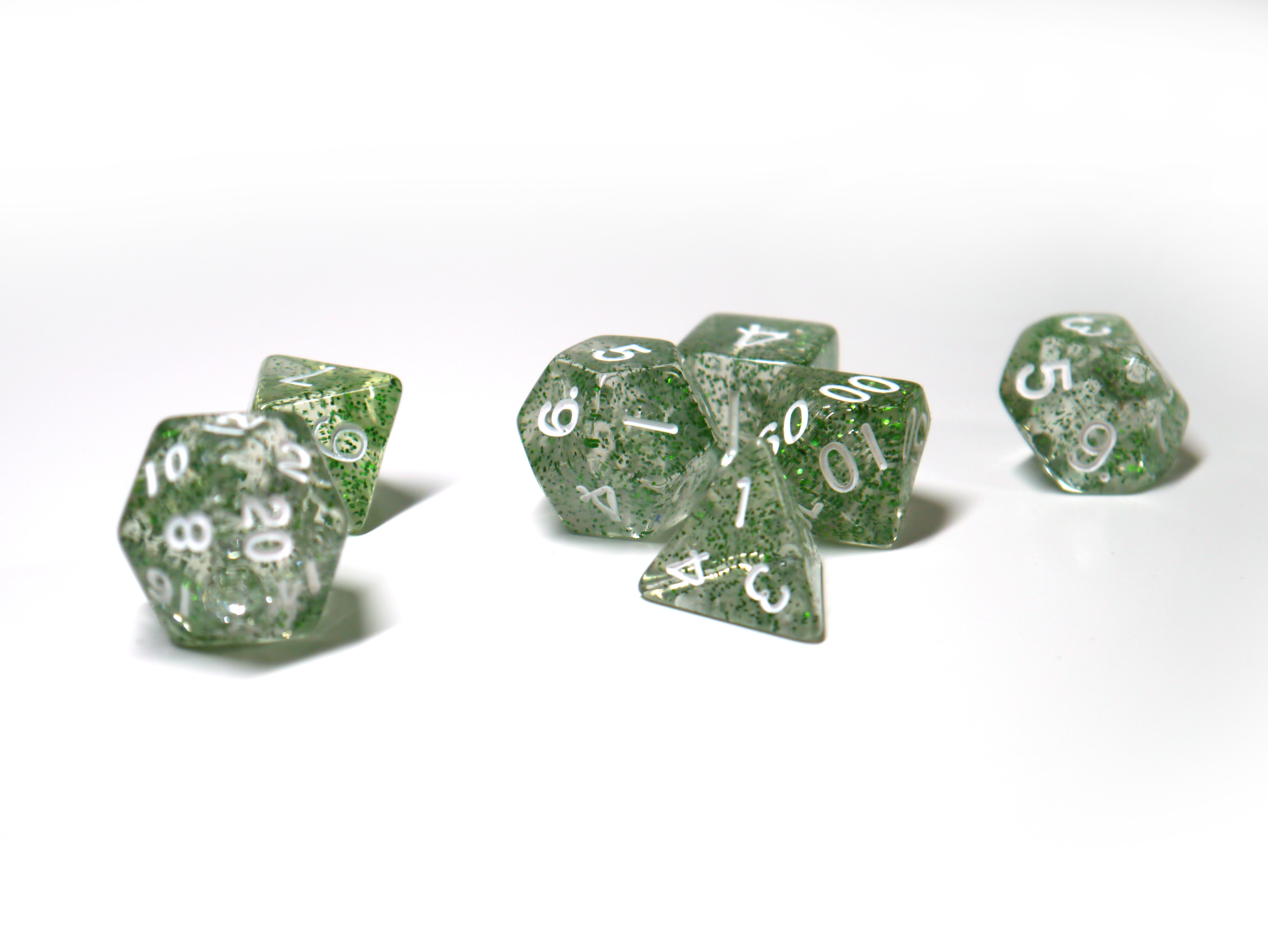 Würfelset Confetti: Green (7)