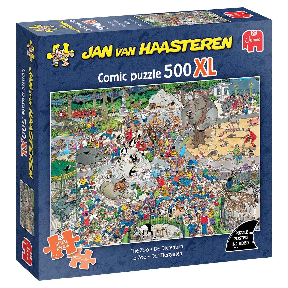 Puzzle: Der Tiergarten (Jan van Haasteren) (500 XL Teile)