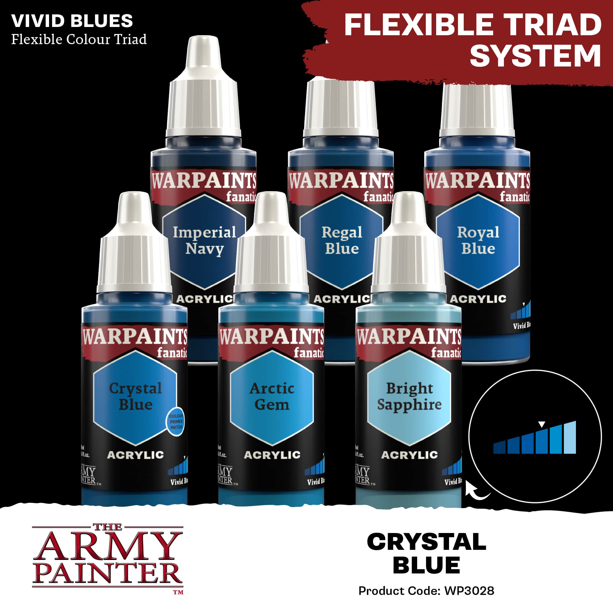 Army Painter Warpaints Fanatic: Crystal Blue (6)