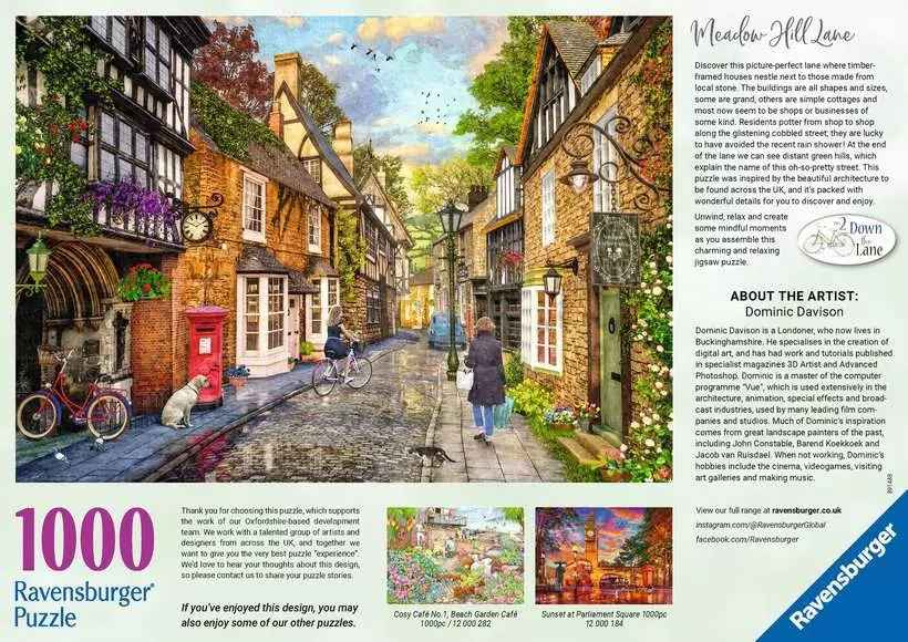 Puzzle: Meadow Hill Lane (1000 Teile)
