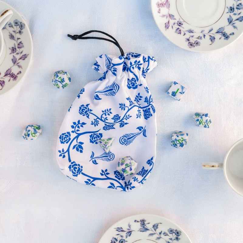 Full Art Dice Pouch: Porcelain