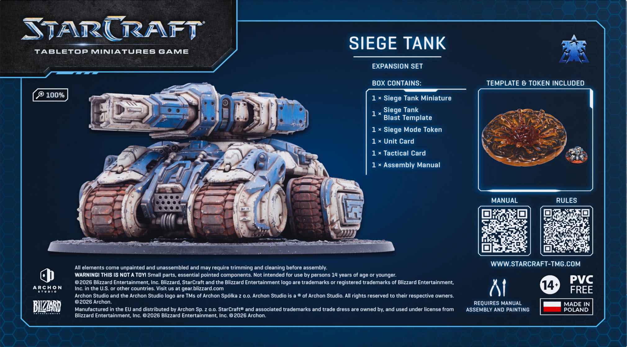 Starcraft :Siege Tank - Terran - Expansion Set