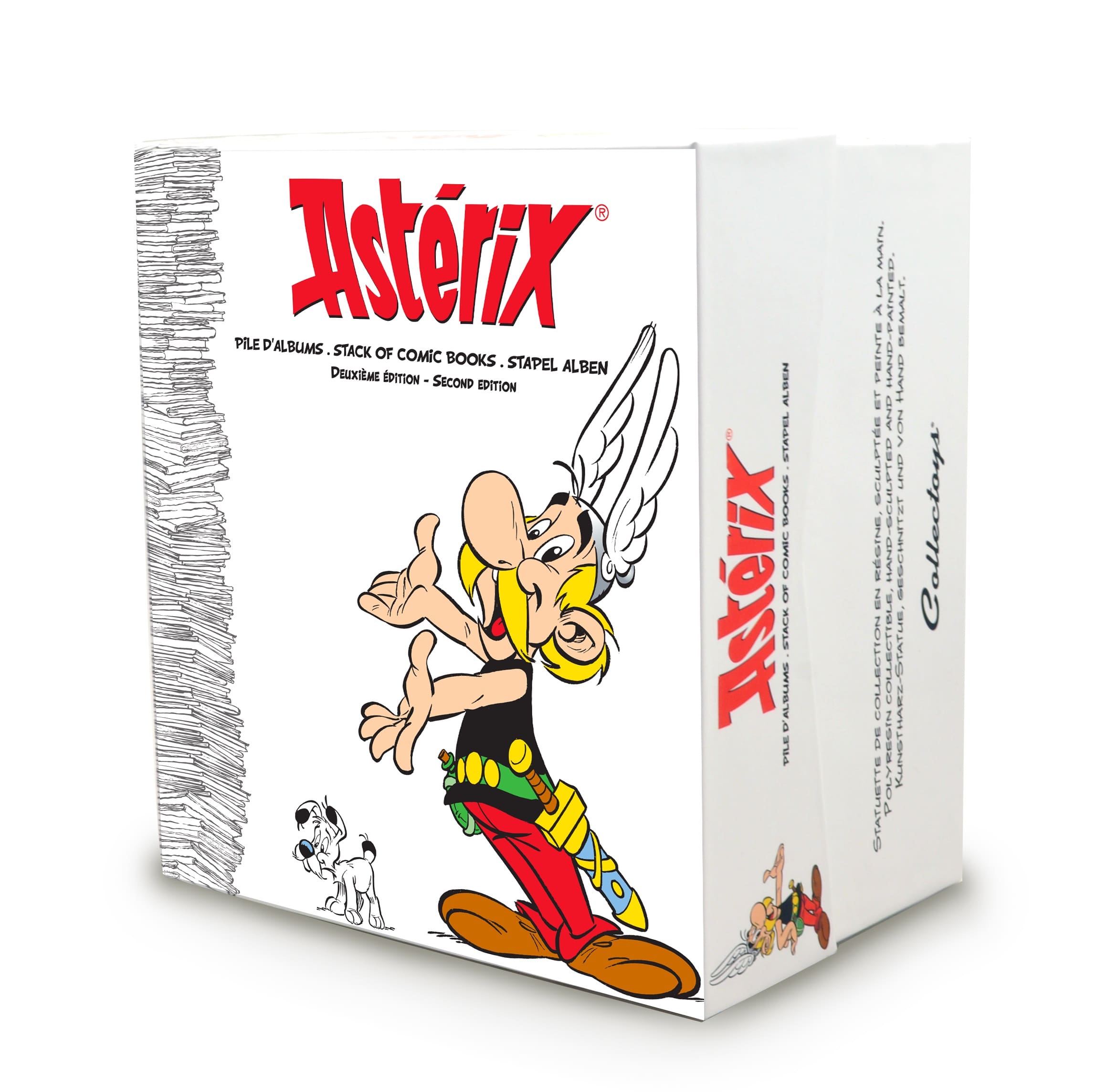 Asterix sitzt auf Bücherstapel *Neuauflage*