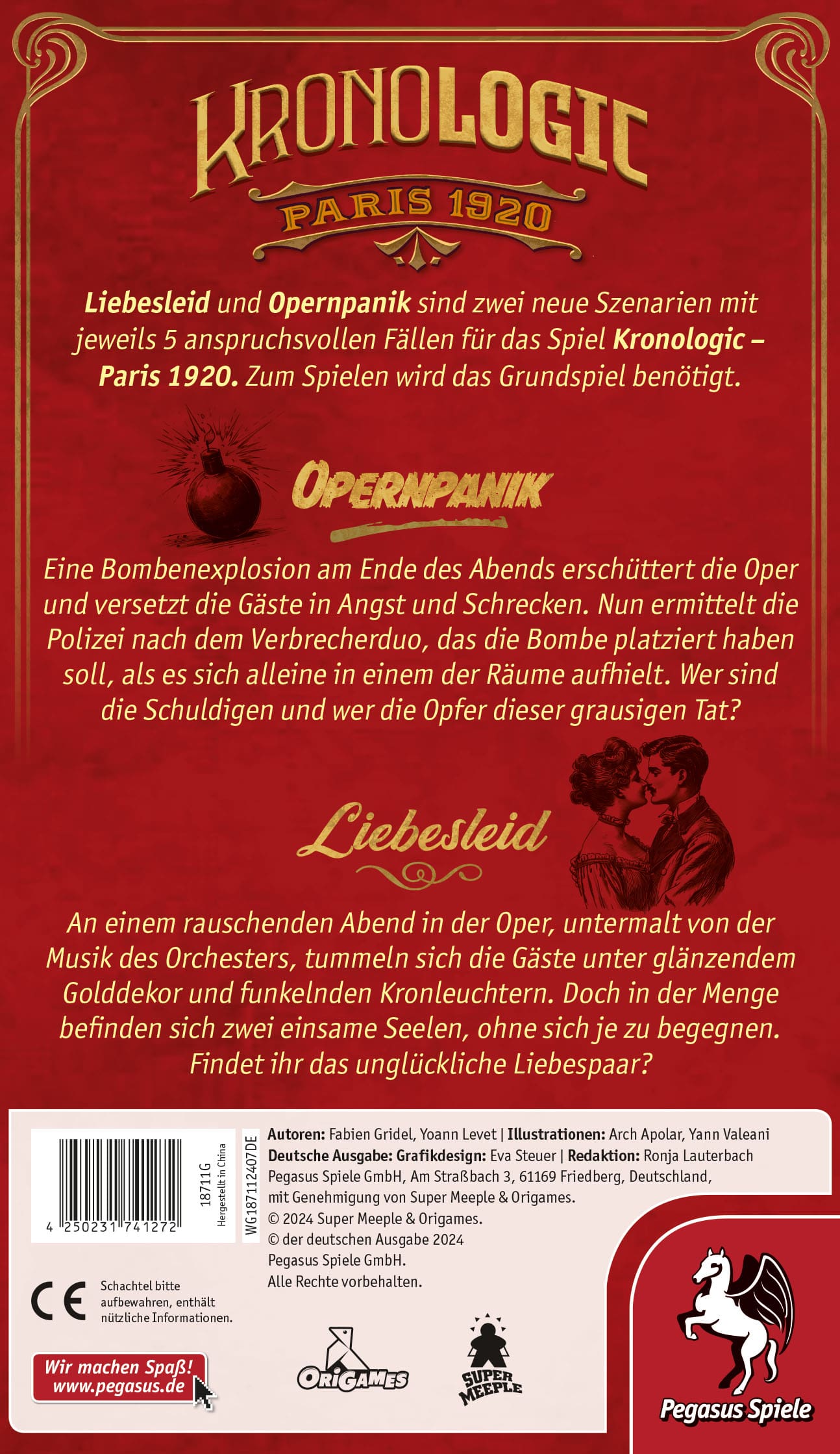Kronologic - Paris 1920: Liebesleid & Opernpanik [Erweiterung]