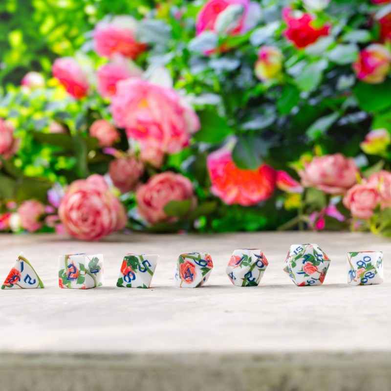 Full Art Dice Set: Roses