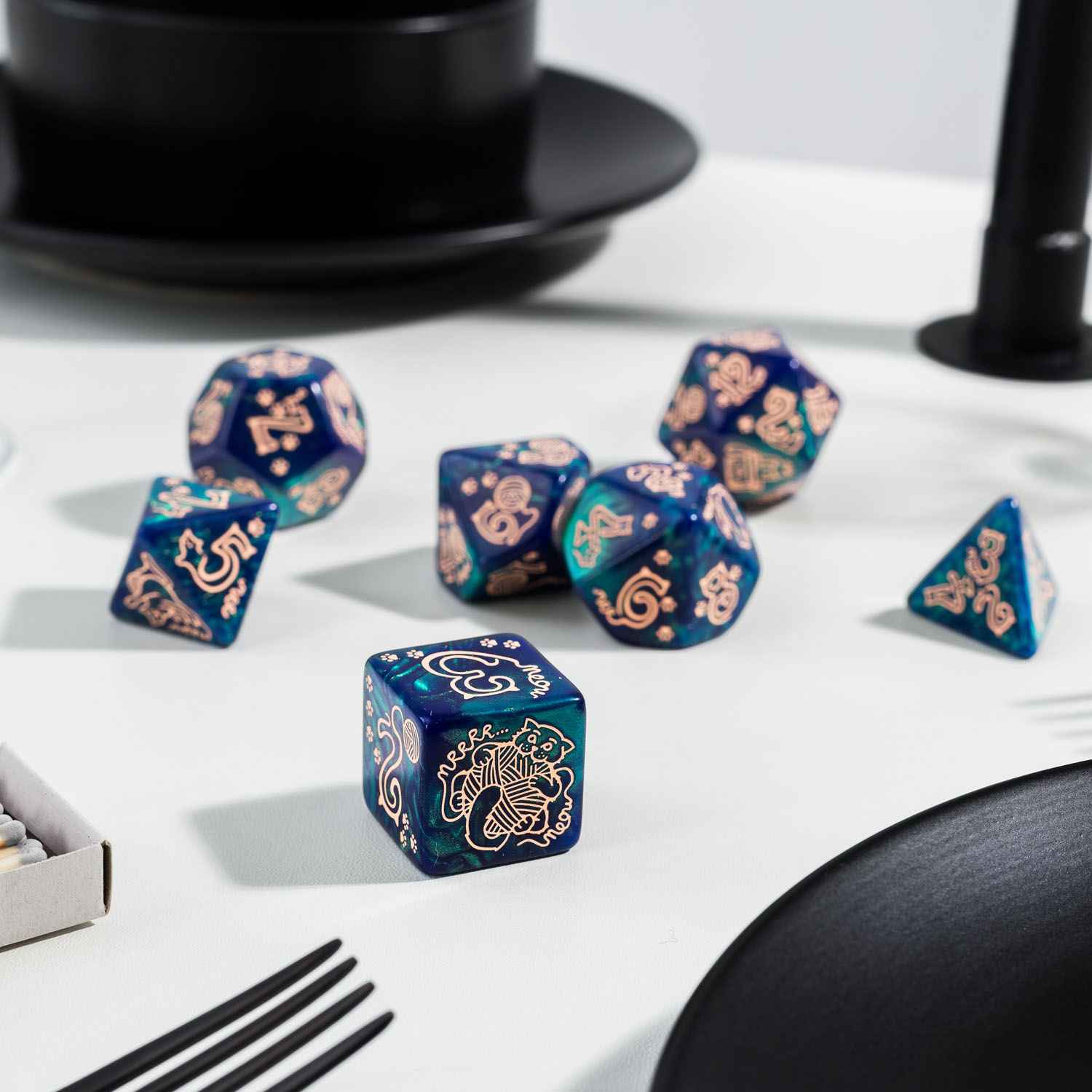 Jumbo Cats Dice Set: Whiskers