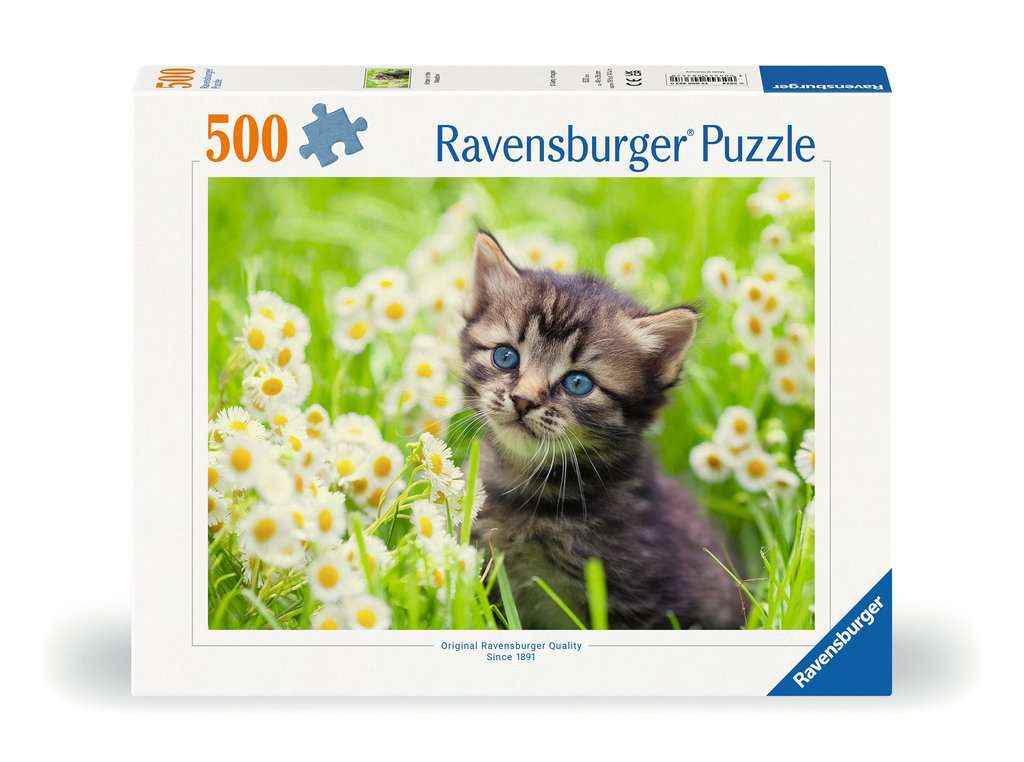 Puzzle: Kätzchen in der Wiese (500 Teile)