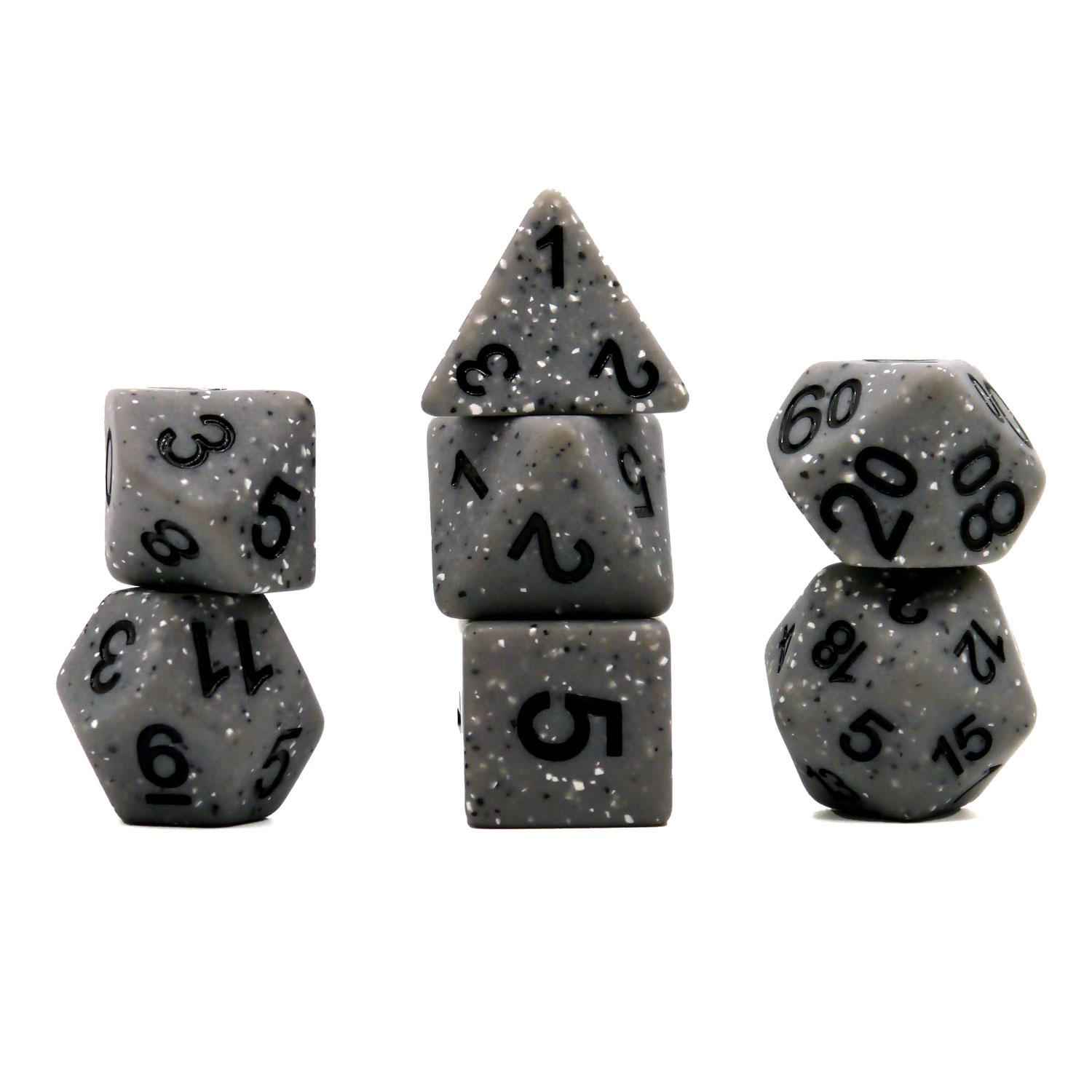 Würfelset Mehrfarbig: Granite Grey (7)