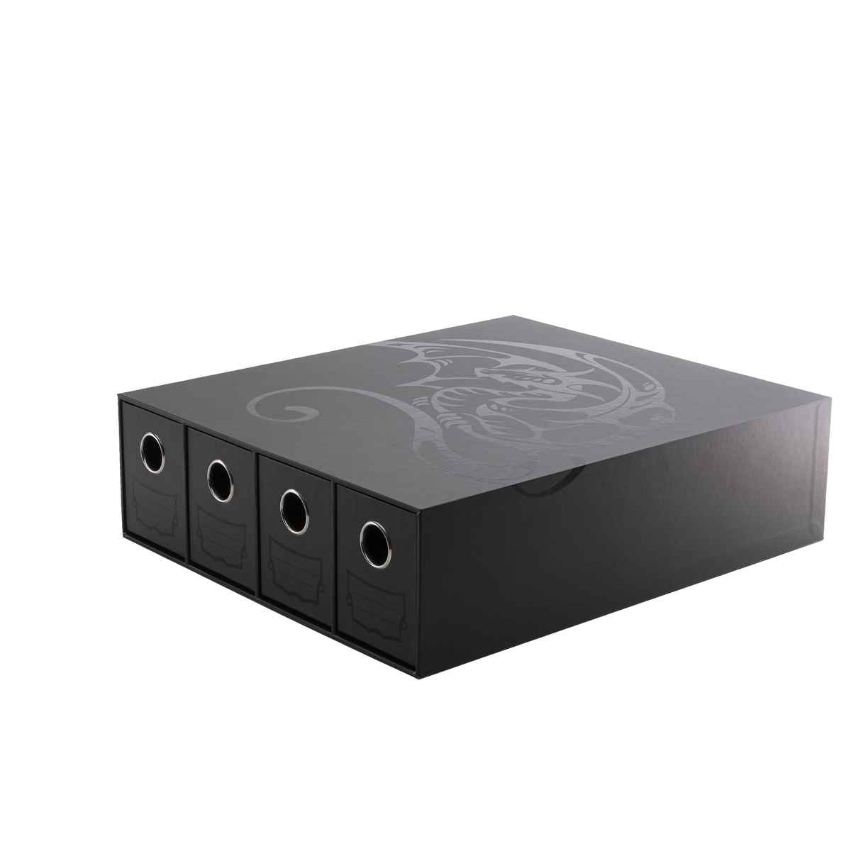 Dragon Shield: Fortress Card Drawers – 4 - Horizontal – Black