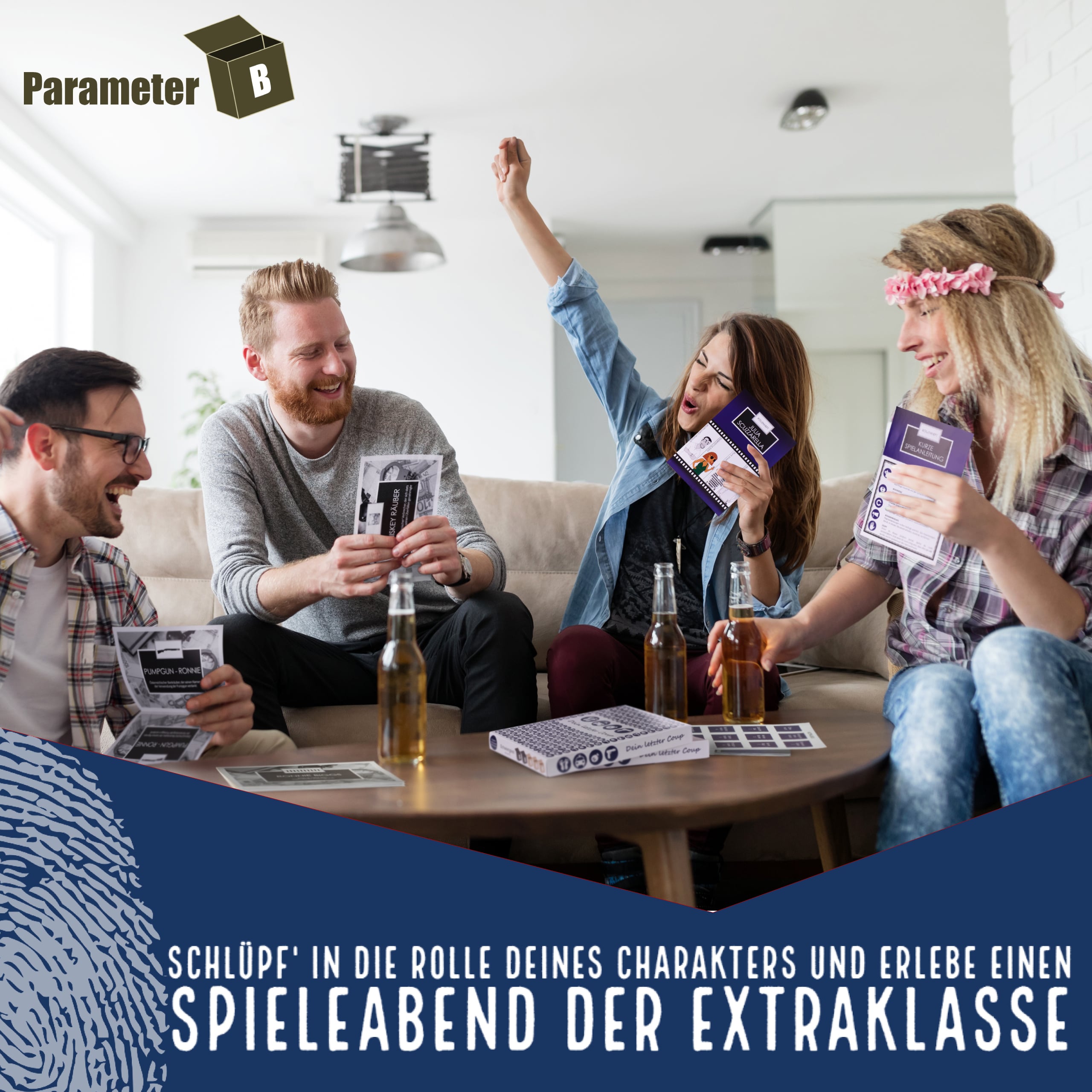 Dein letzter Coup – Krimi-Dinner Spiel für 4 Personen