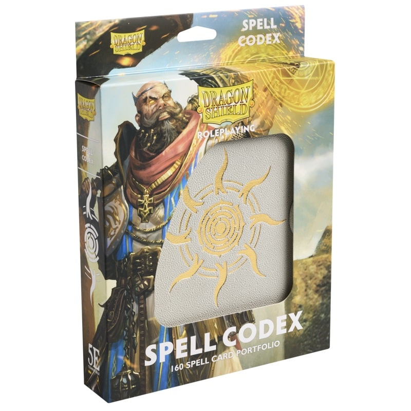 Dragon Shield: Spell Codex –  Ashen White (160)