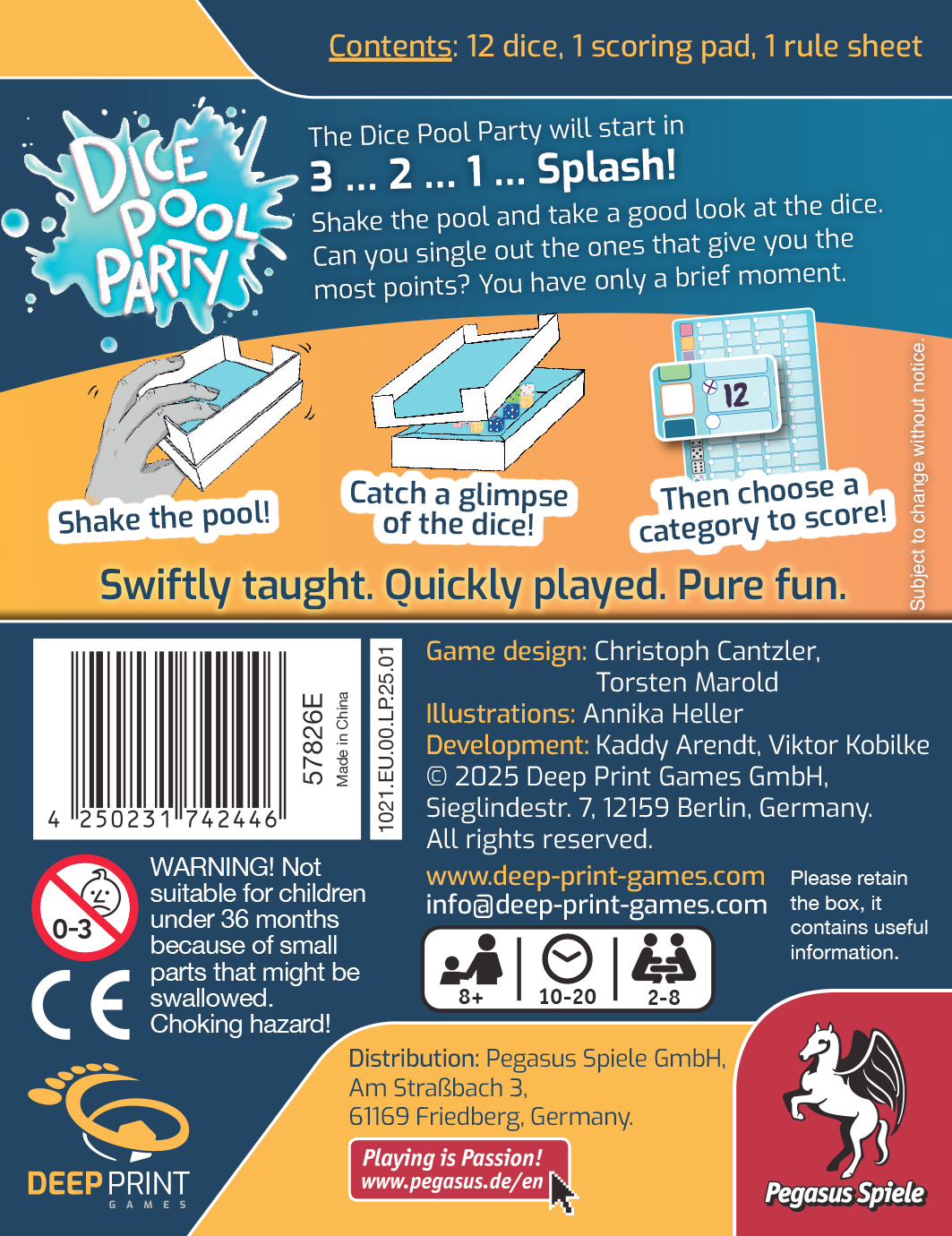 Dice Pool Party (Deep Print Games) (English Edition)