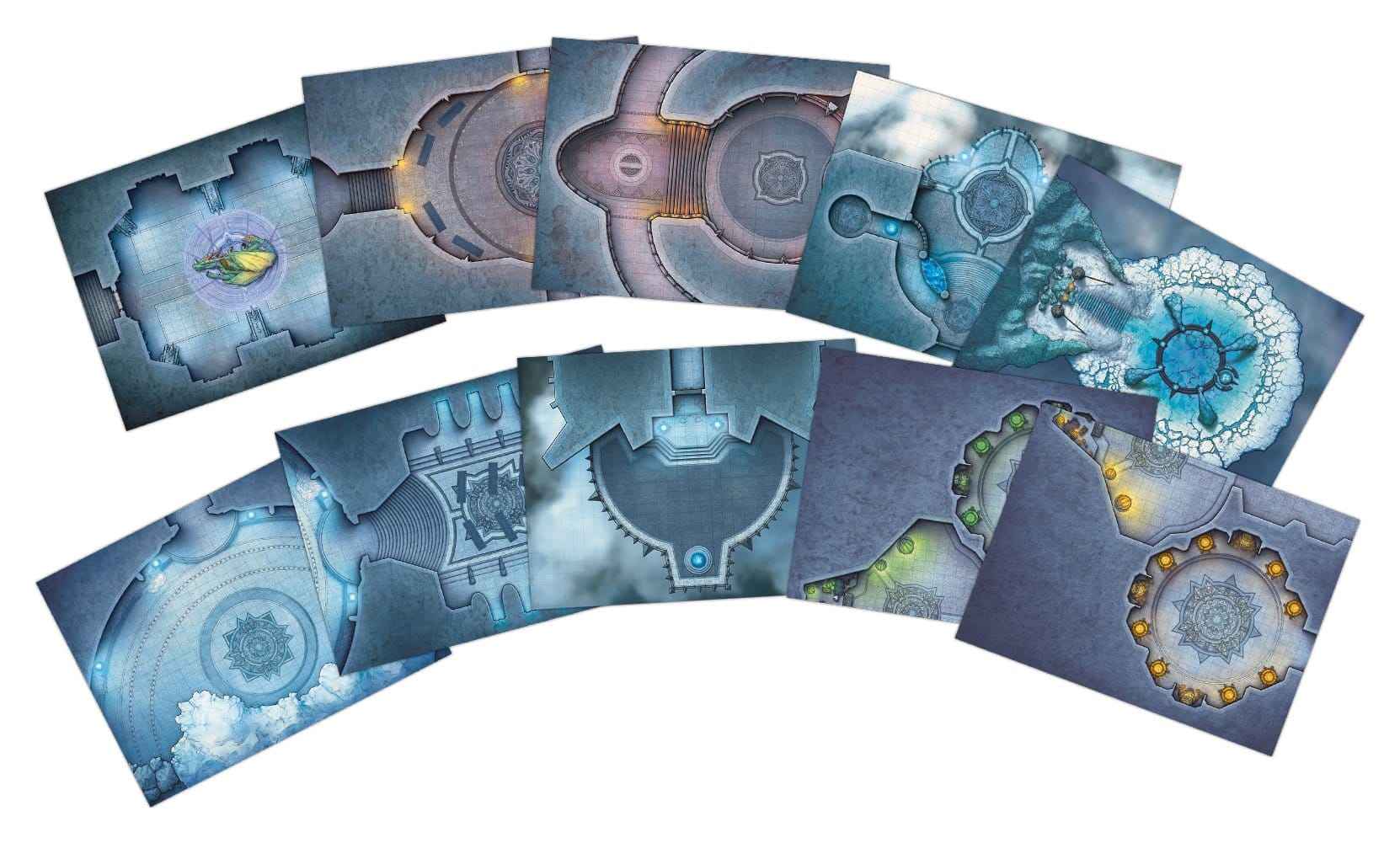 D&D: RPG World of Warcraft: Icecrown Citadel Adventure Map-Set ( englisch)