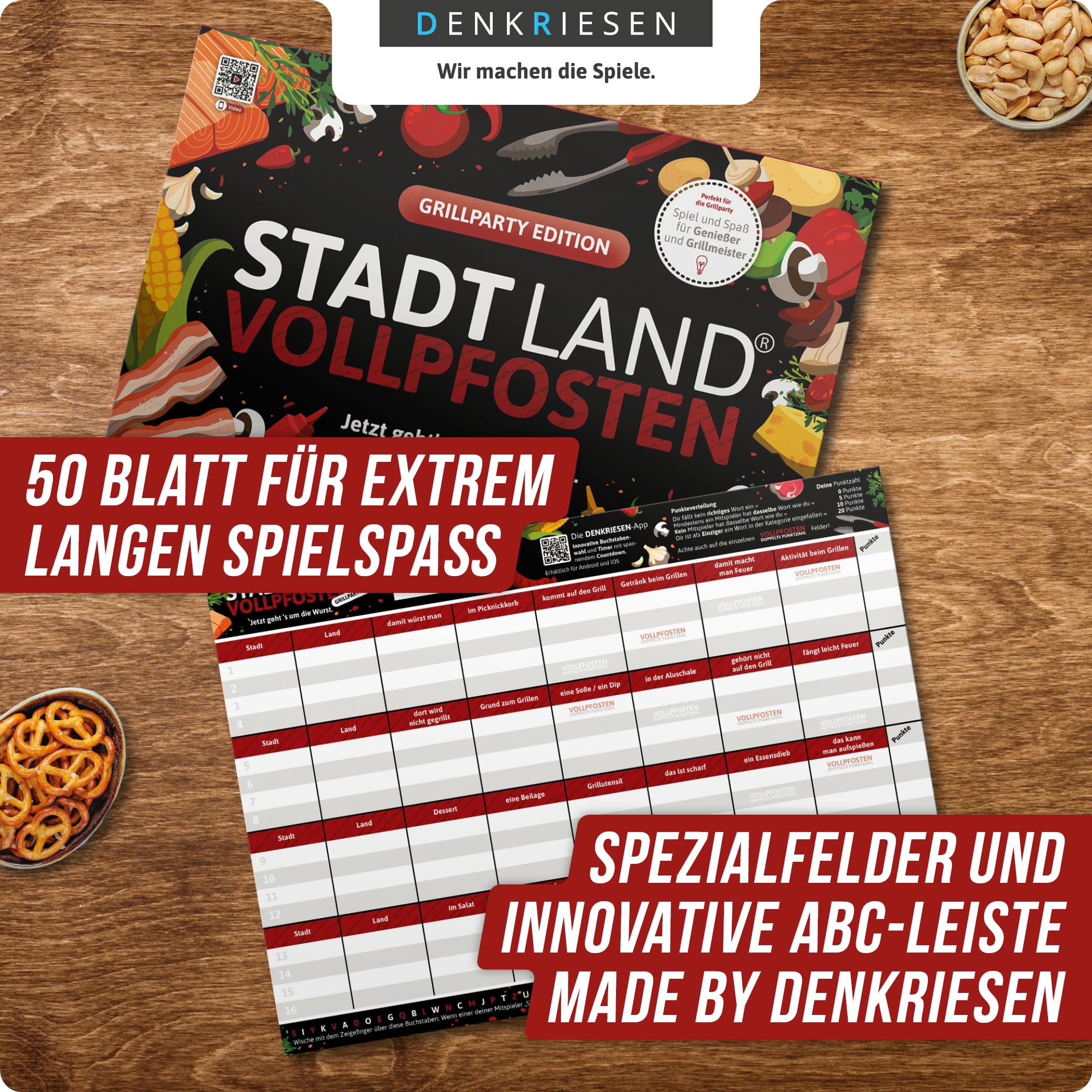STADT LAND VOLLPFOSTEN – GRILLPARTY EDITION - Jetzt geht’s um die Wurst (DinA4-Format)