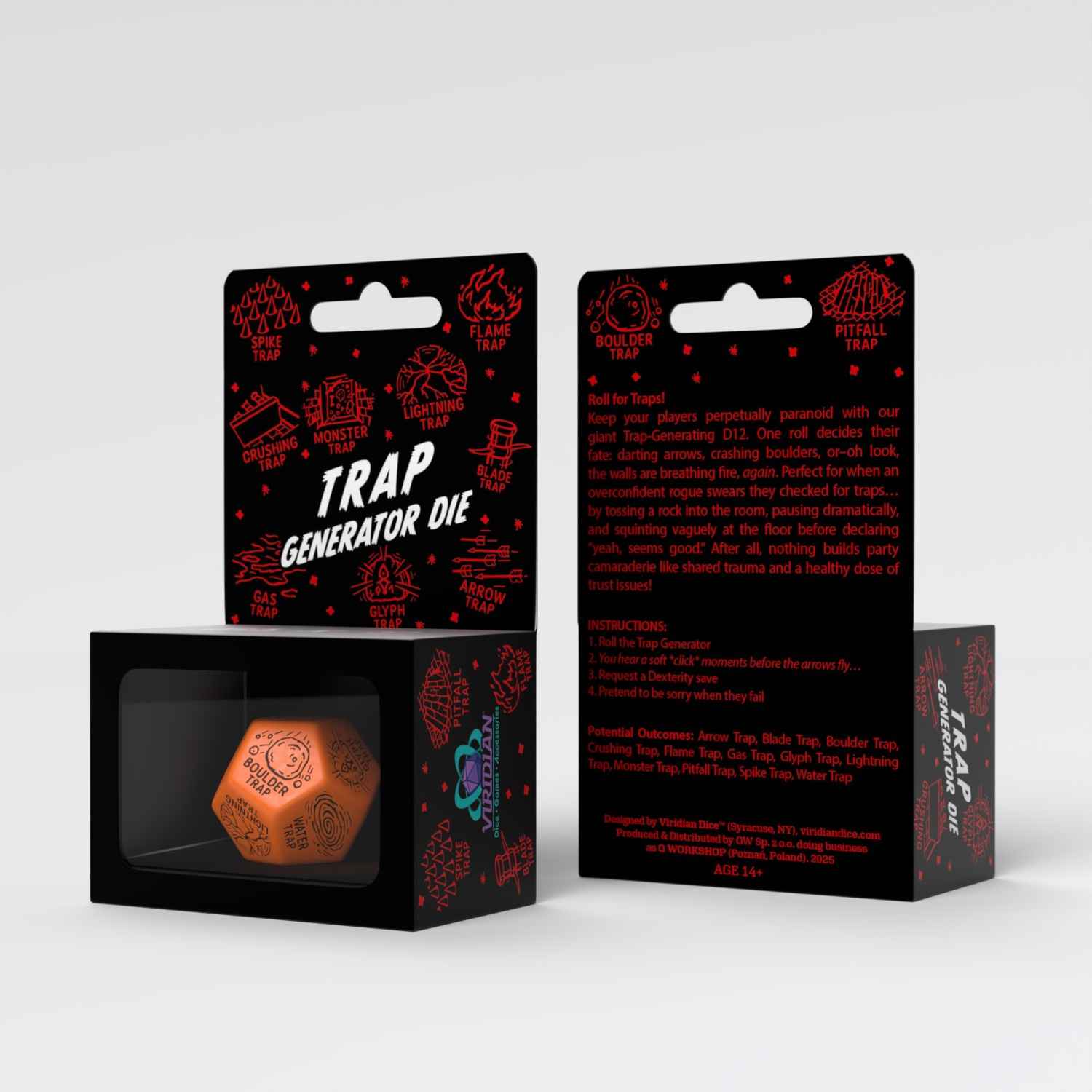 Trap Generator Die: Orange&Black