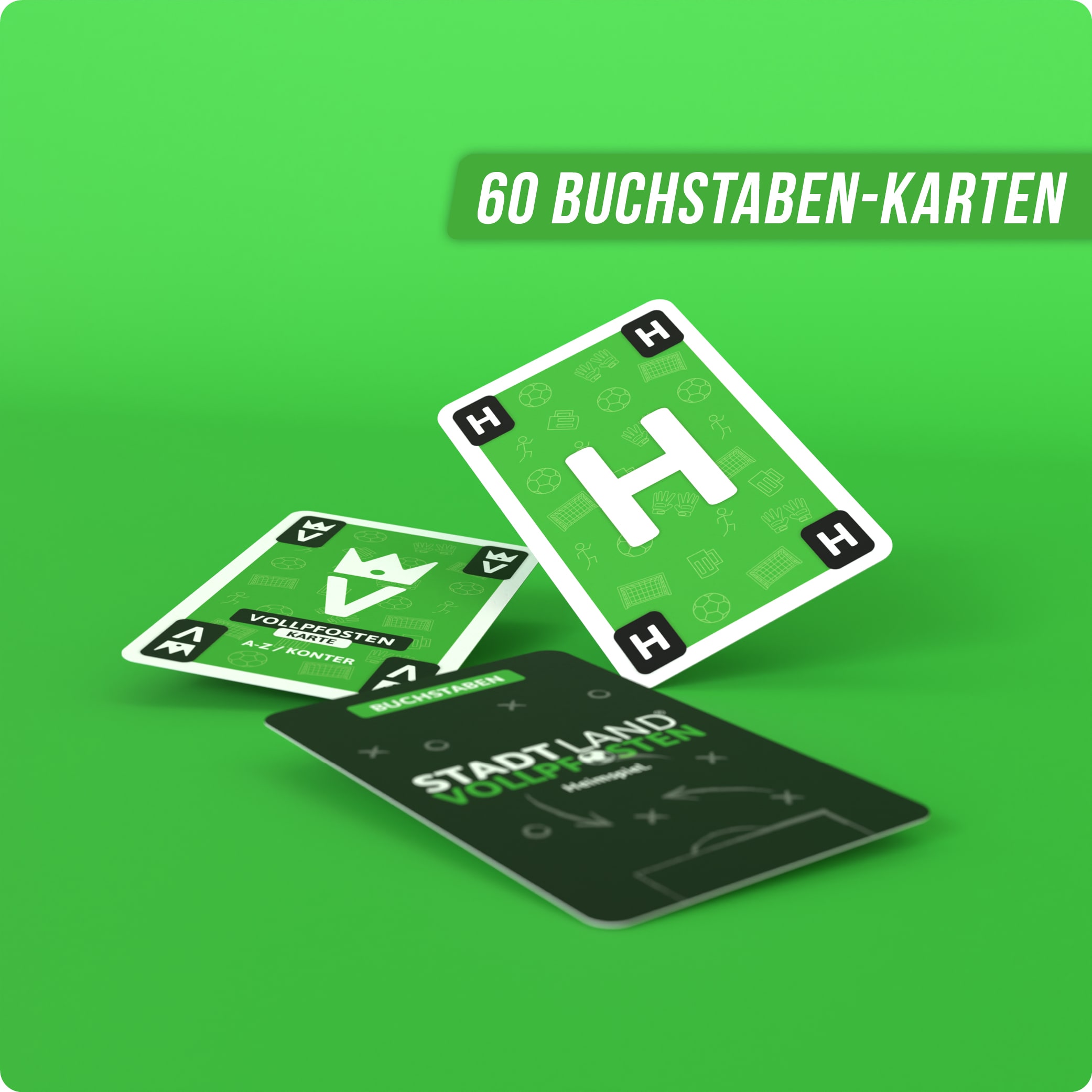 STADT LAND VOLLPFOSTEN: Das Kartenspiel – FUßBALL EDITION - "Heimspiel."