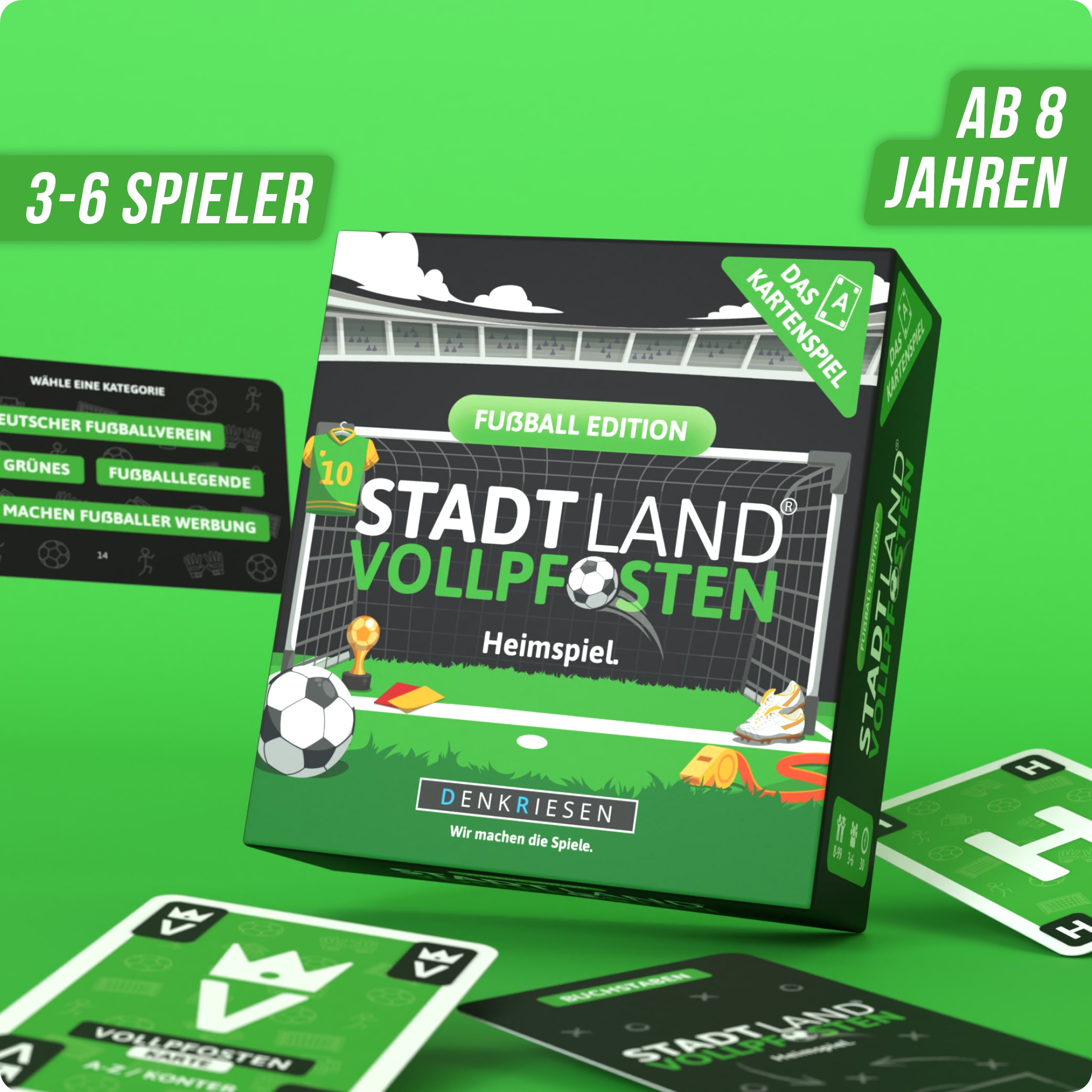 STADT LAND VOLLPFOSTEN: Das Kartenspiel – FUßBALL EDITION - "Heimspiel."