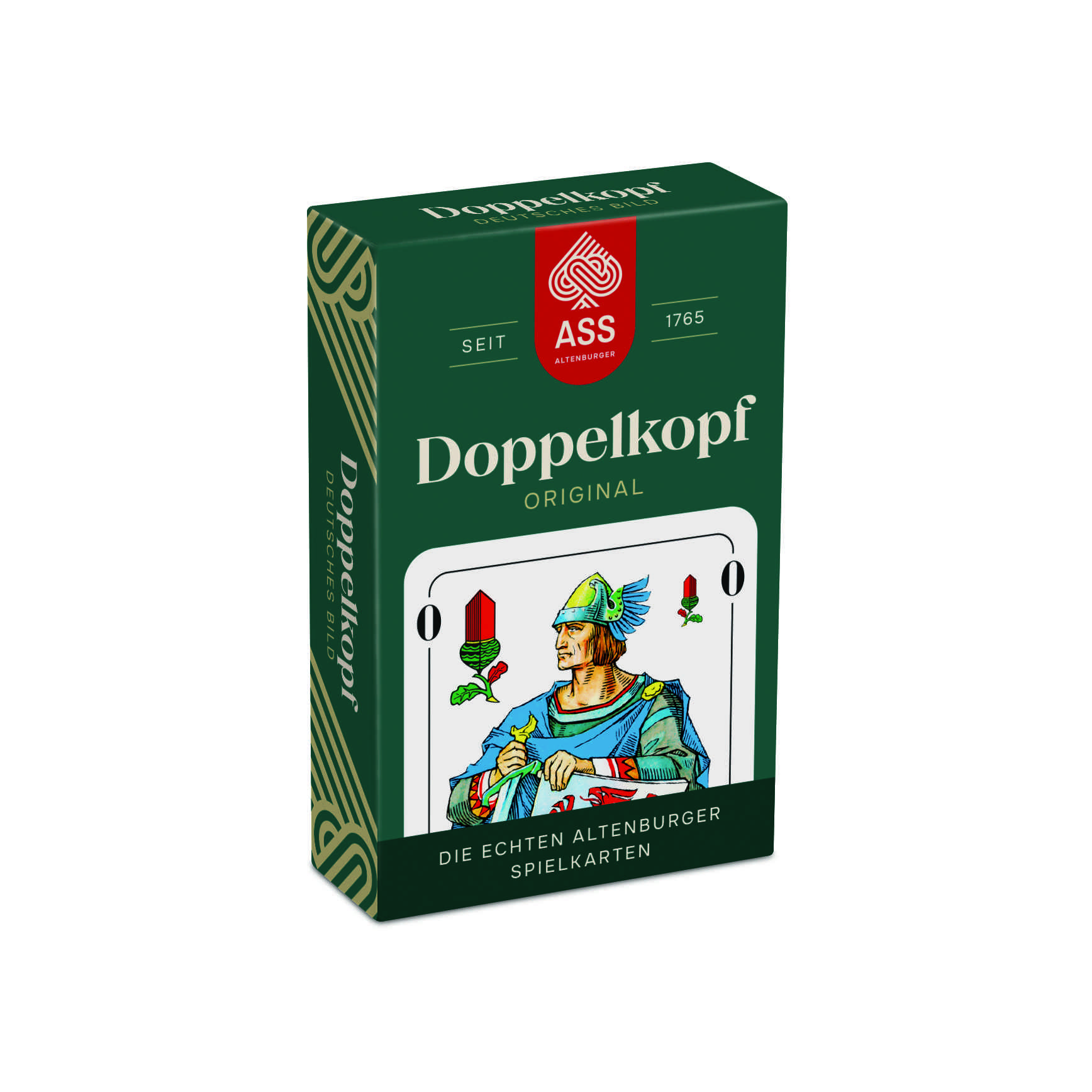 Doppelkopf, deutsches Bild in Faltschachtel