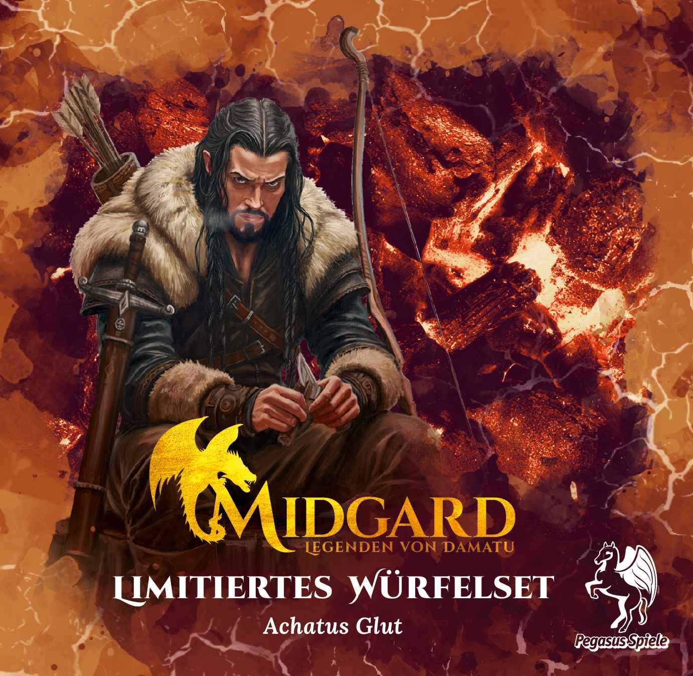 Midgard - Legenden von Damatu: Würfelset 3 (rot) (Limitierte Ausgabe)