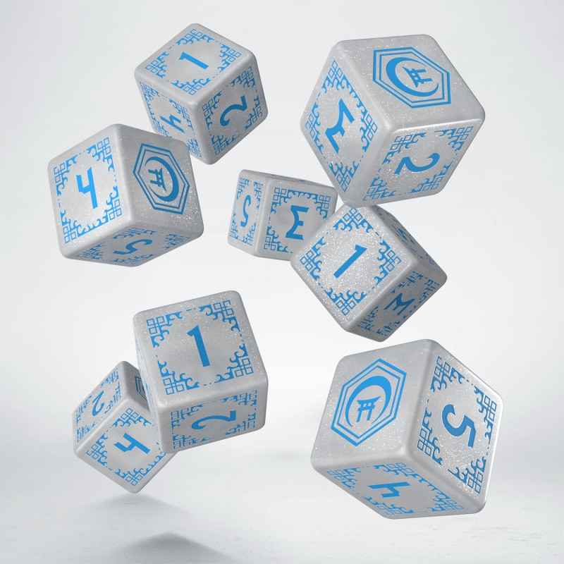 Shadow Scar Essential Dice Set: White&Blue