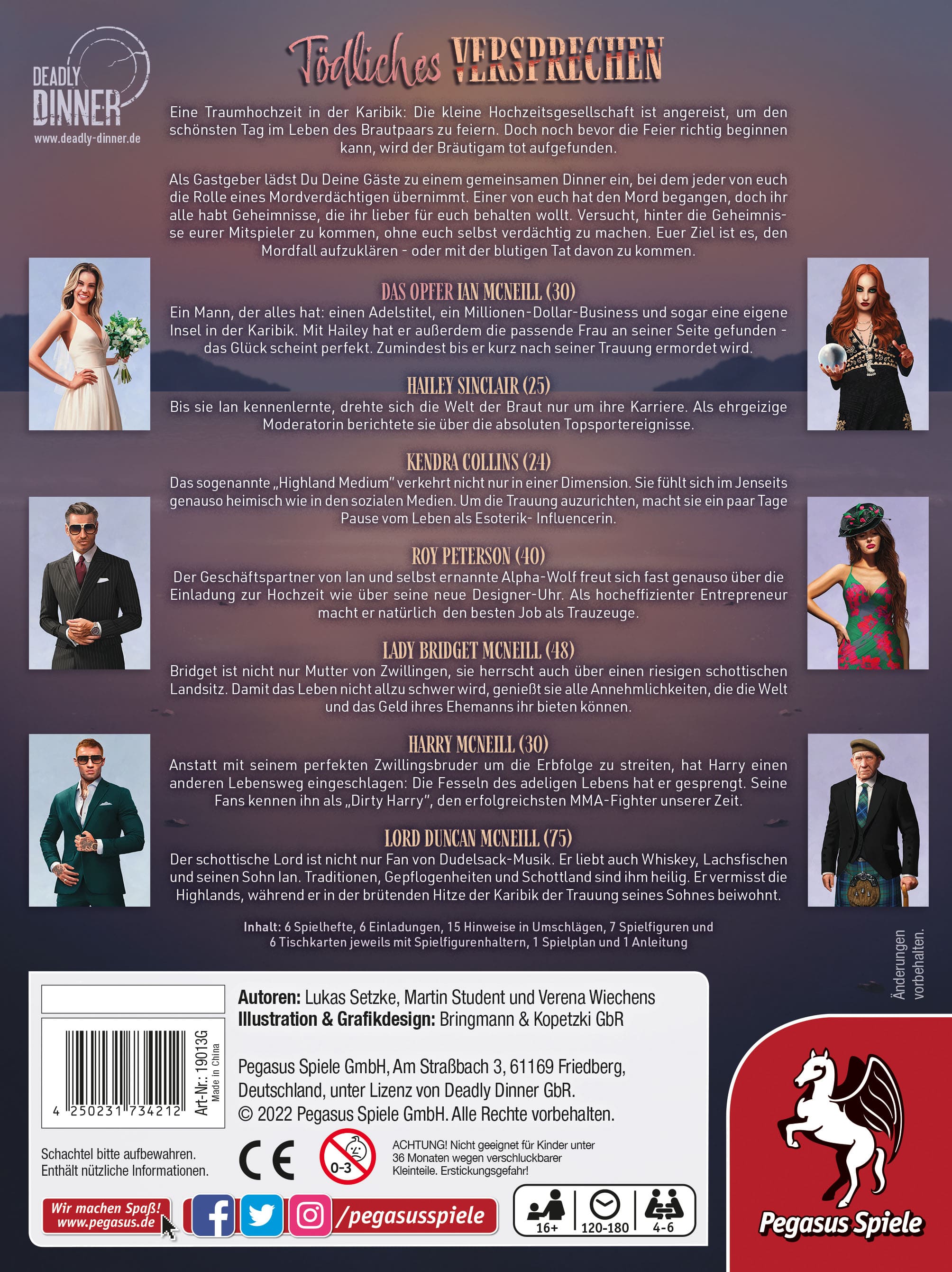Deadly Dinner - Tödliches Versprechen Backcover